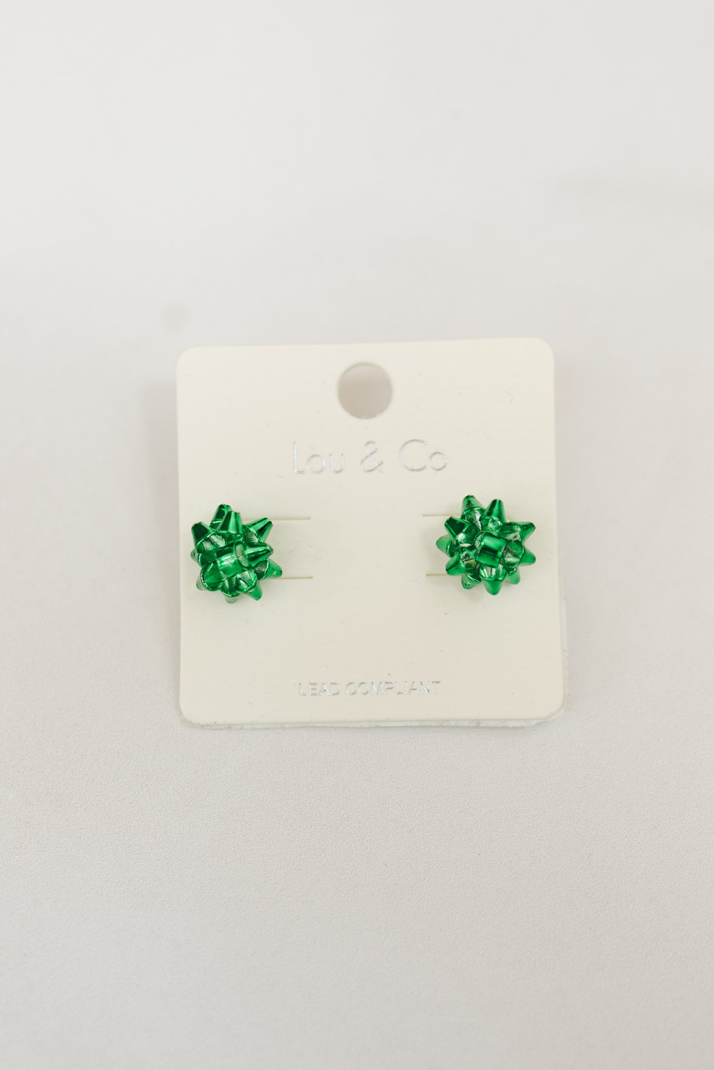 Christmas Bow Stud Earrings