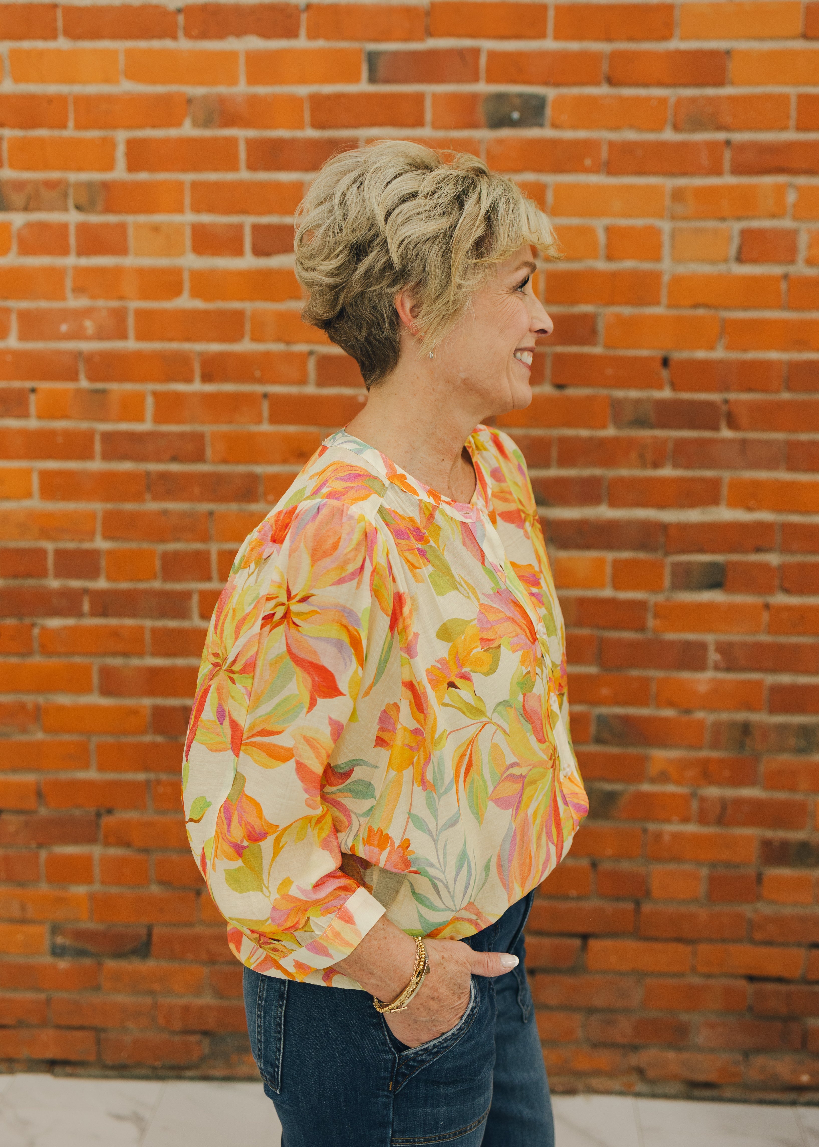 Tribal Dolman Sleeve Blouse