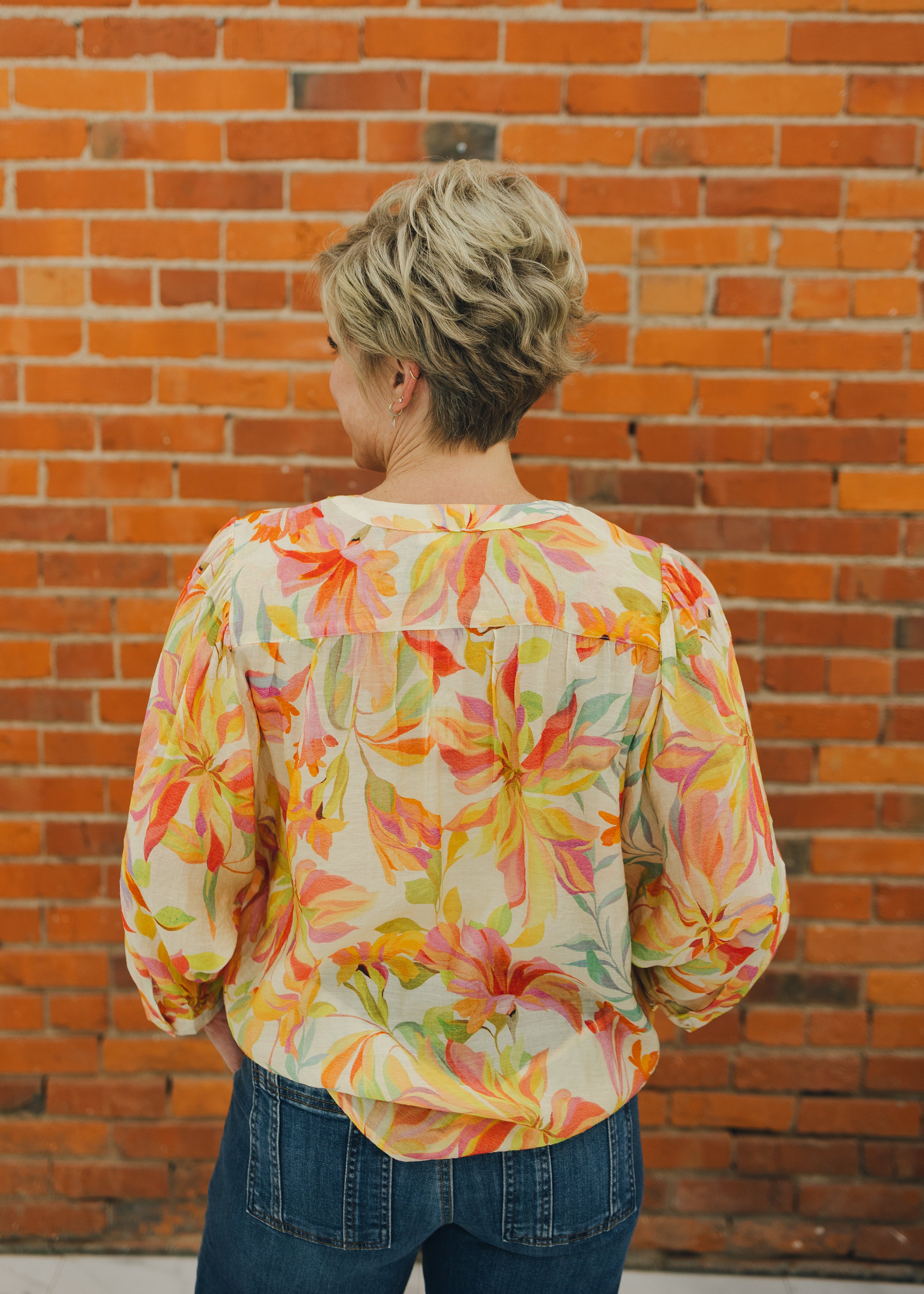 Tribal Dolman Sleeve Blouse