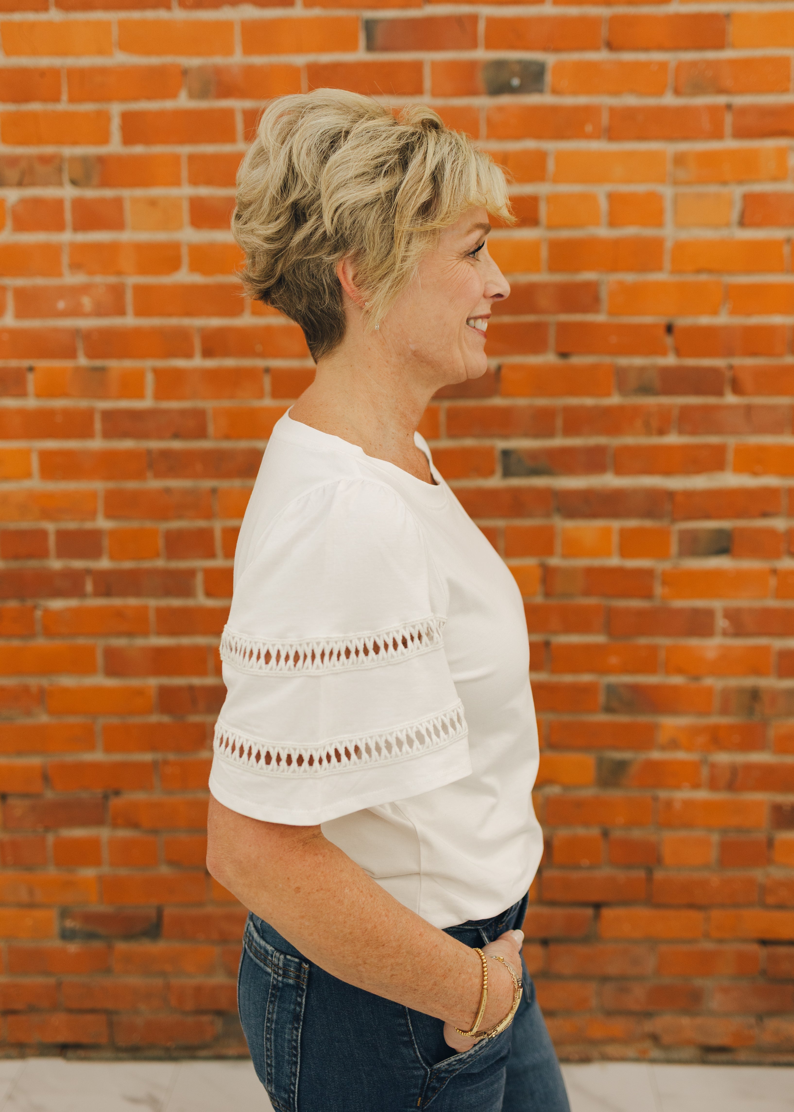 Tribal Flutter Sleeve Top
