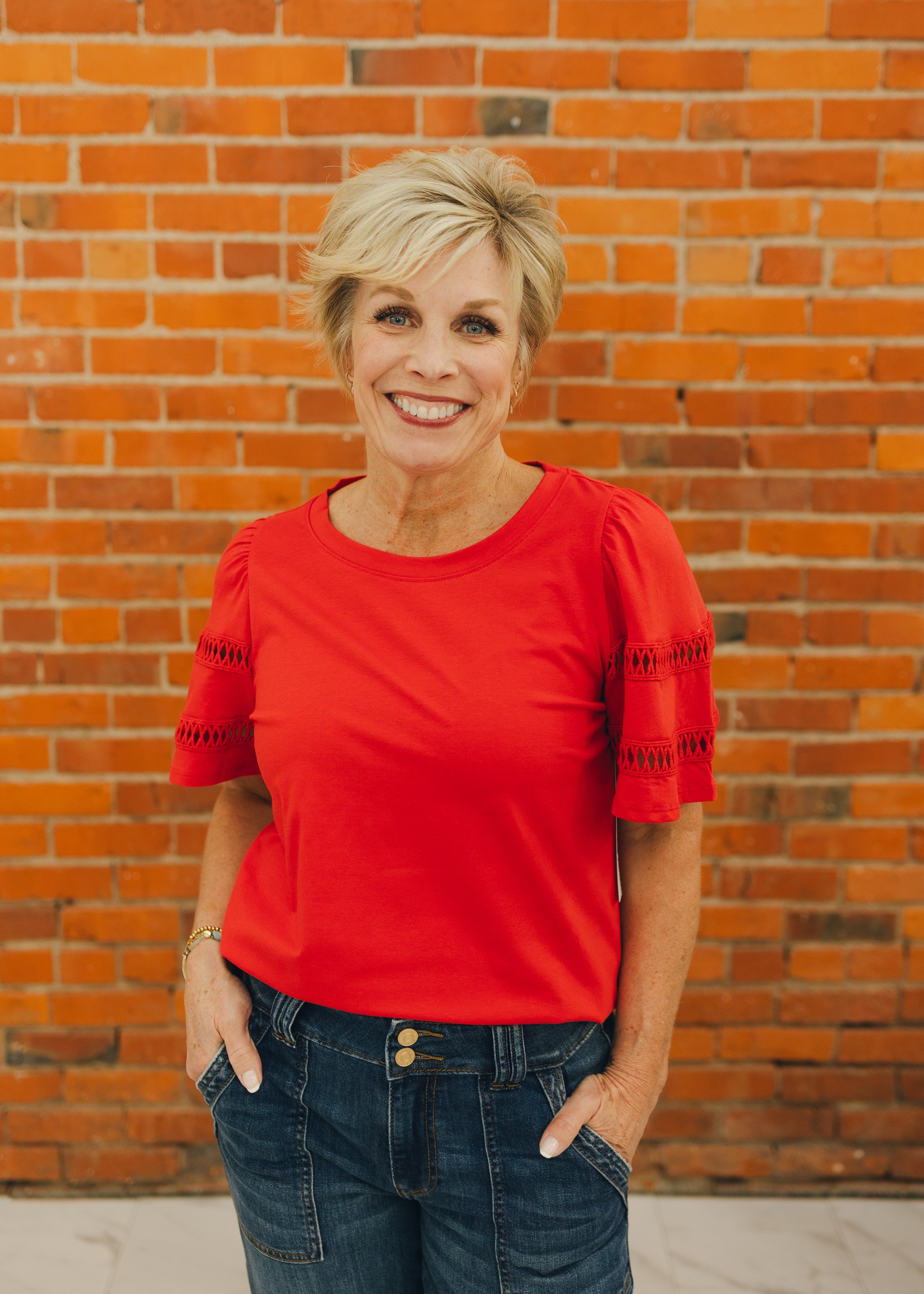 Tribal Flutter Sleeve Top