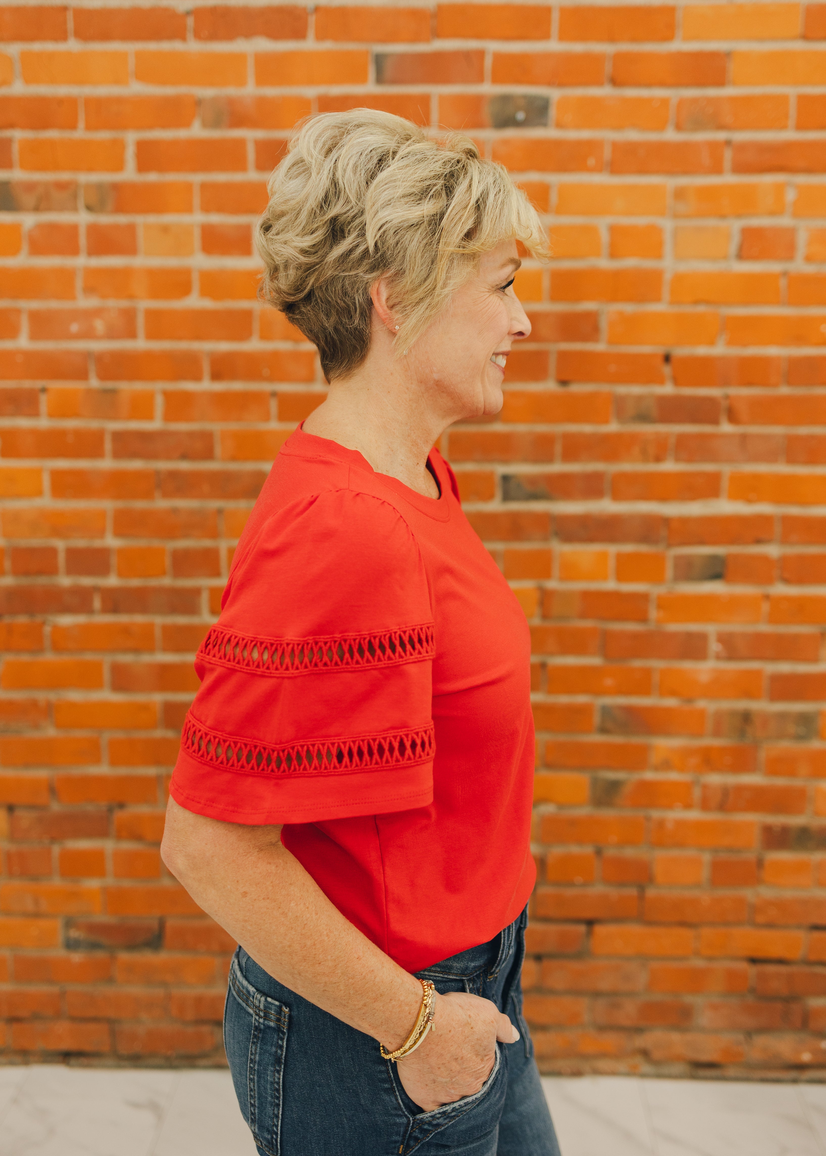 Tribal Flutter Sleeve Top