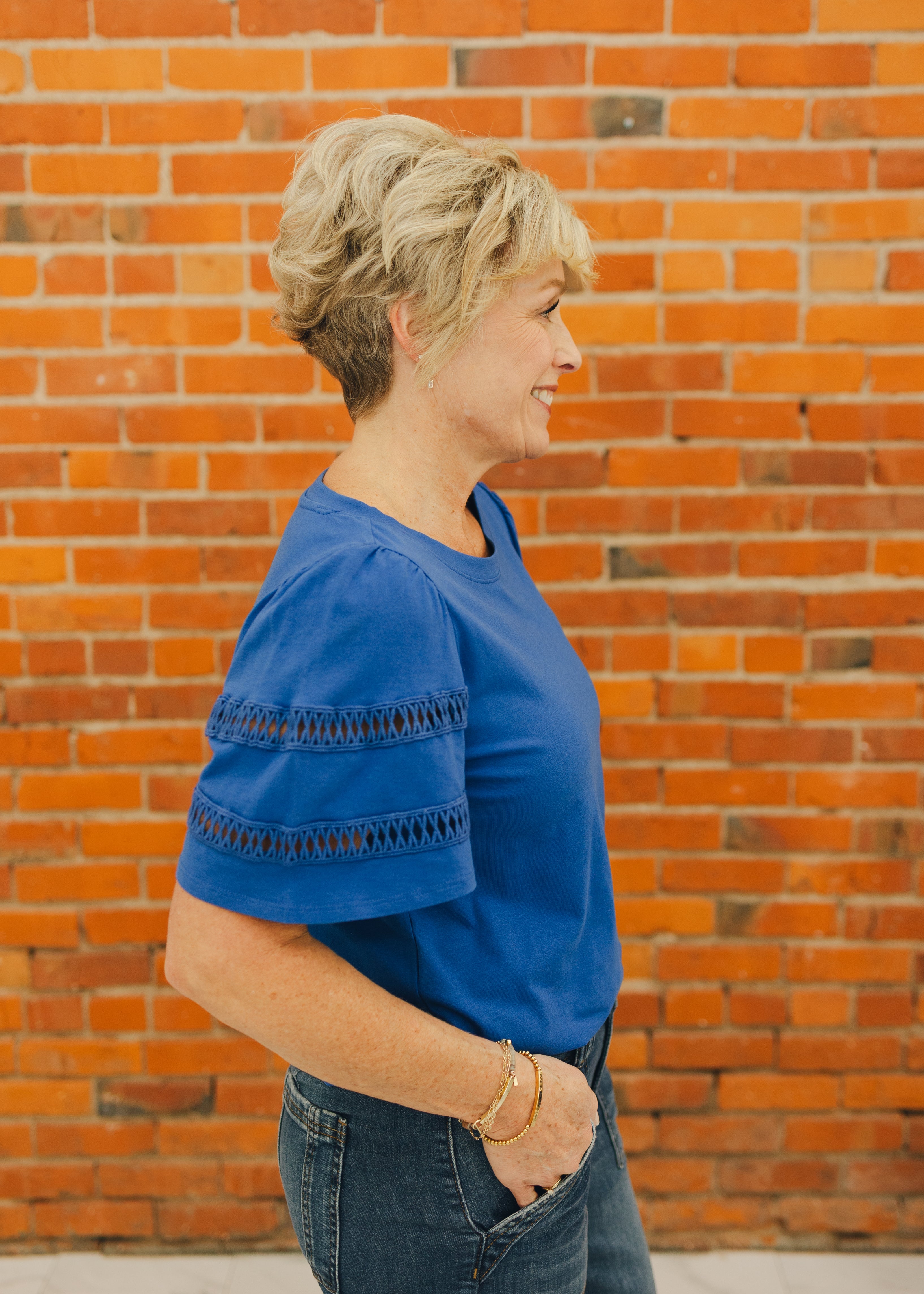 Tribal Flutter Sleeve Top