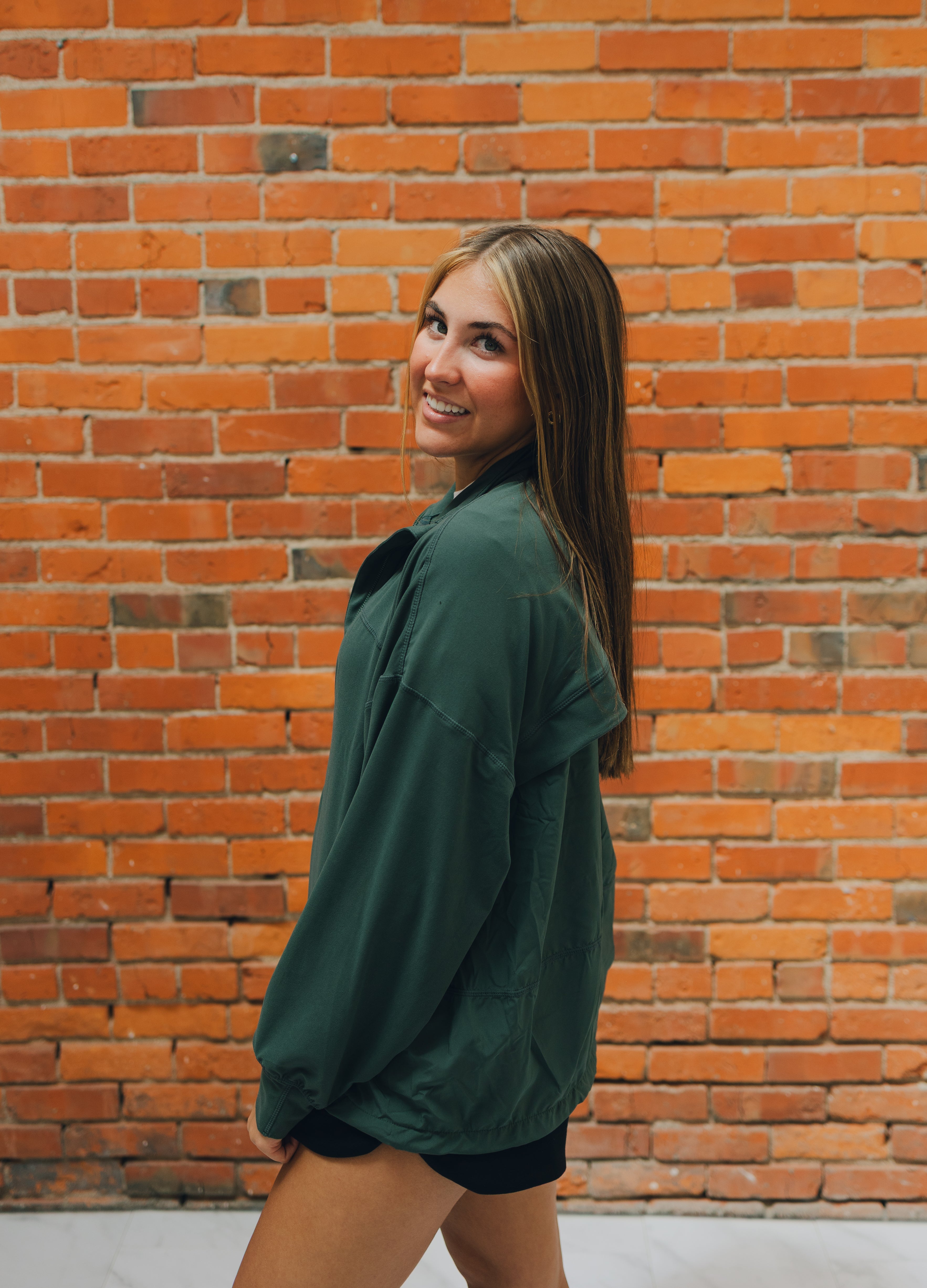 Recycled Butter Zip-Up Jacket - Dark Forest