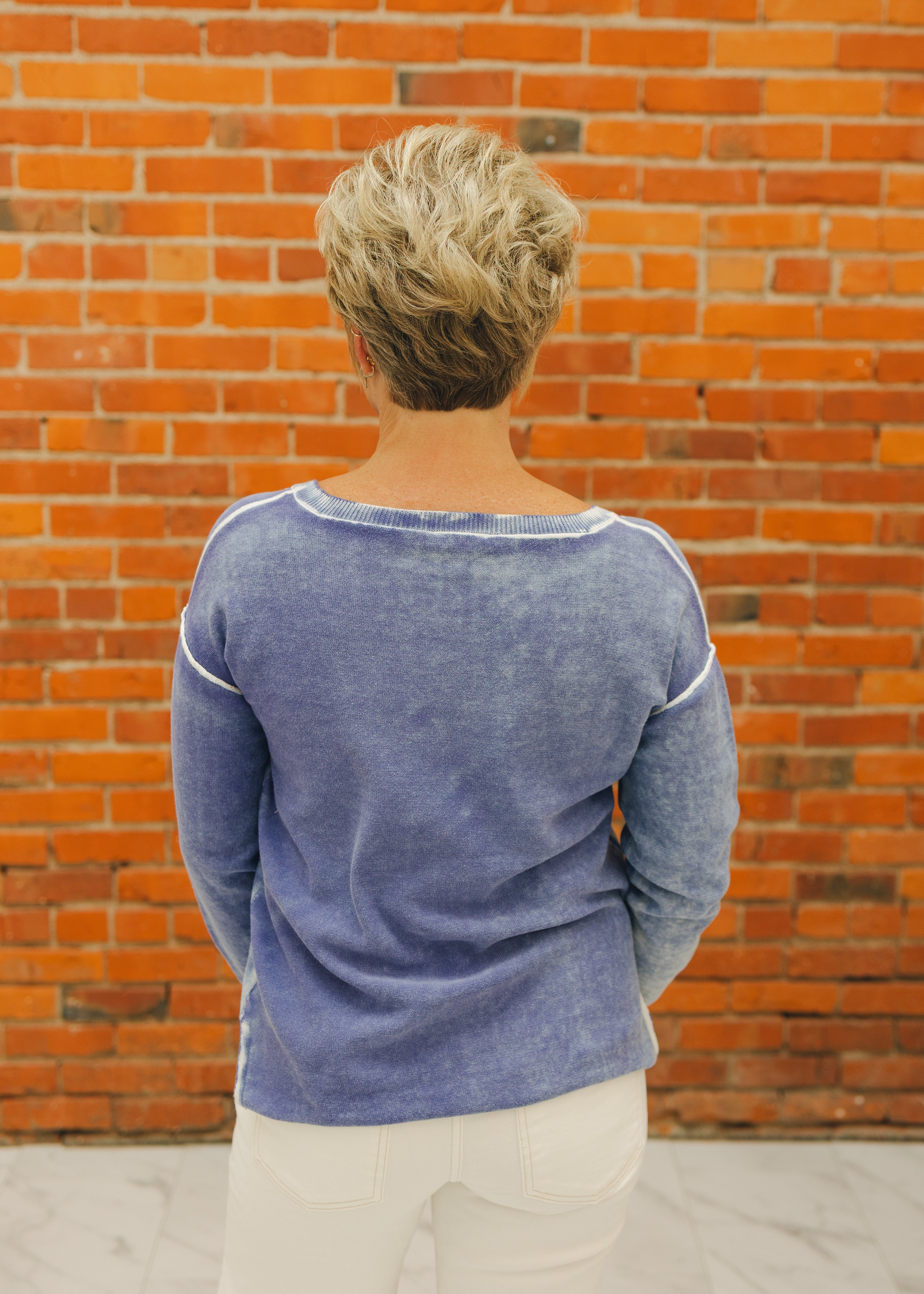 Tribal L/S V-Neck Sweater