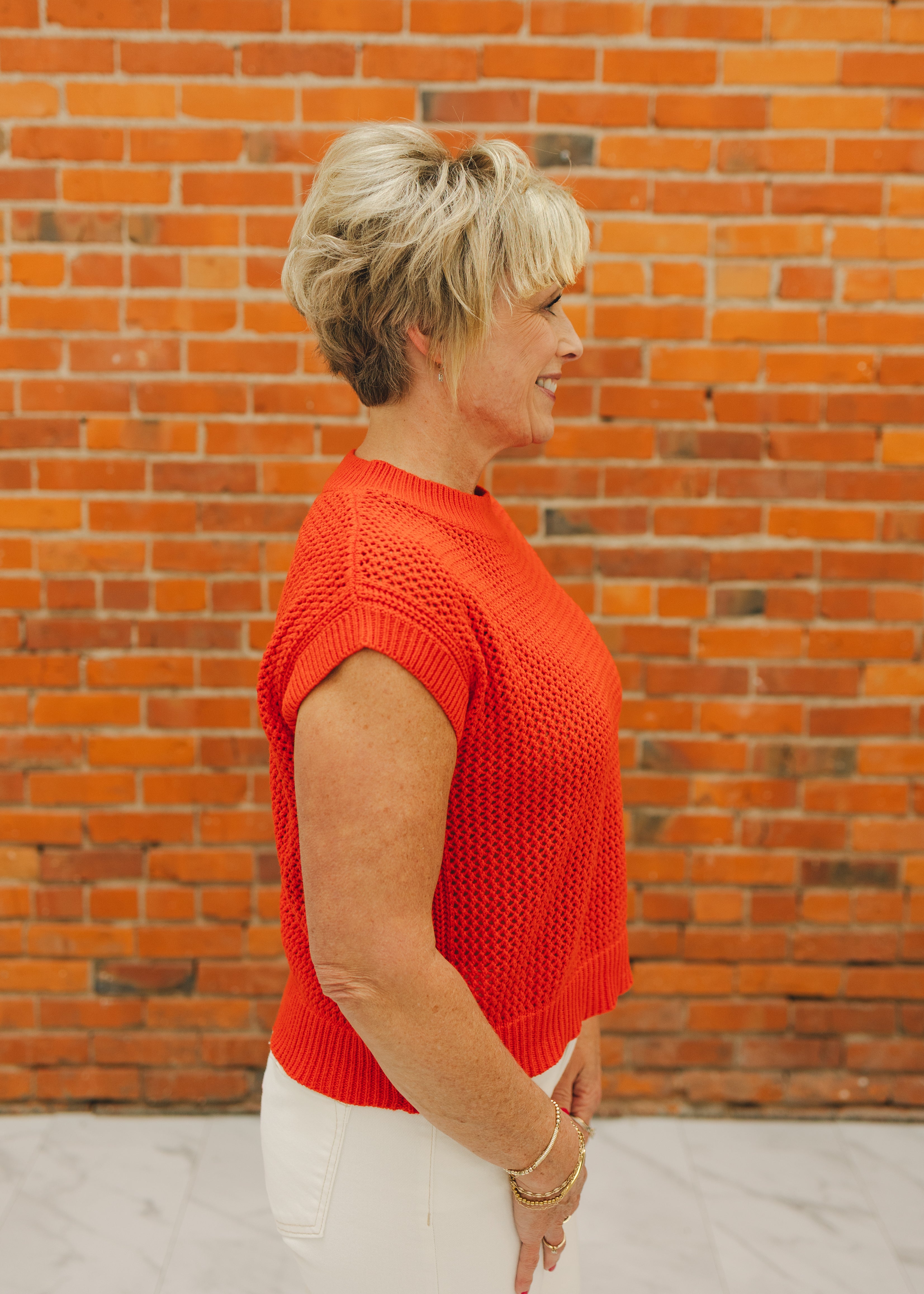 Drop Shoulder Lightweight Knit Sweater