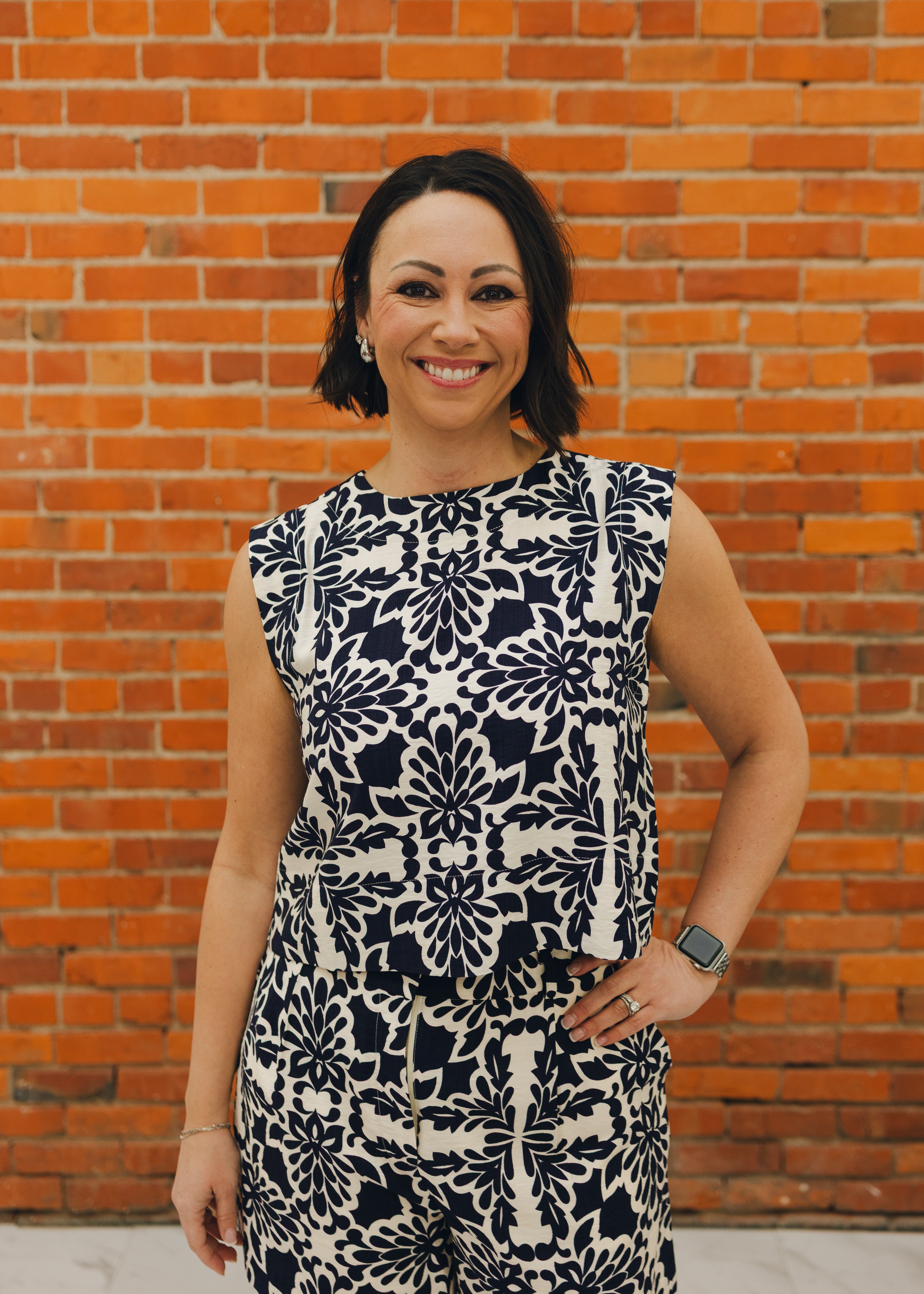 Printed Sleeveless Top