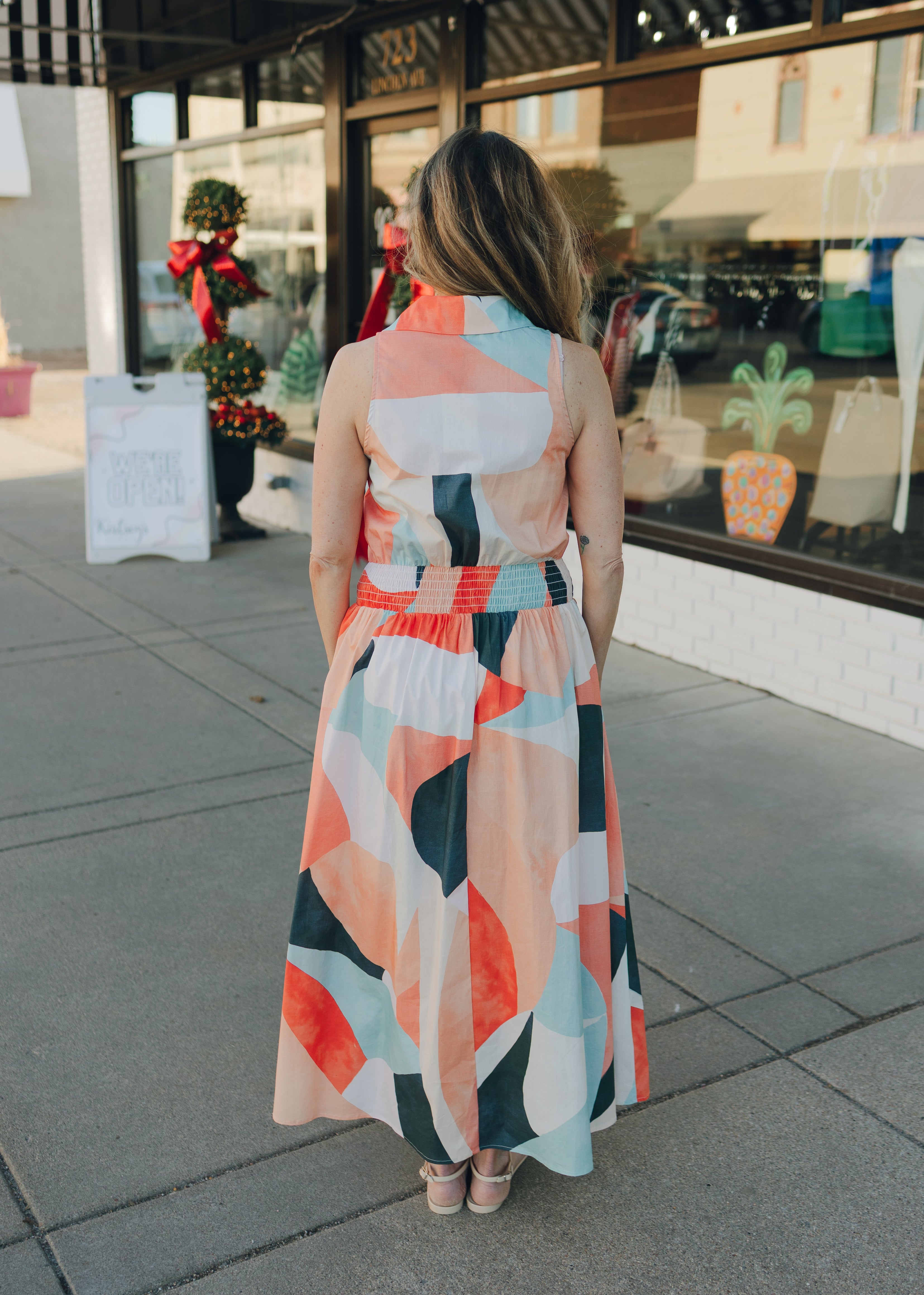 Elan Collared Maxi Dress with Buttons