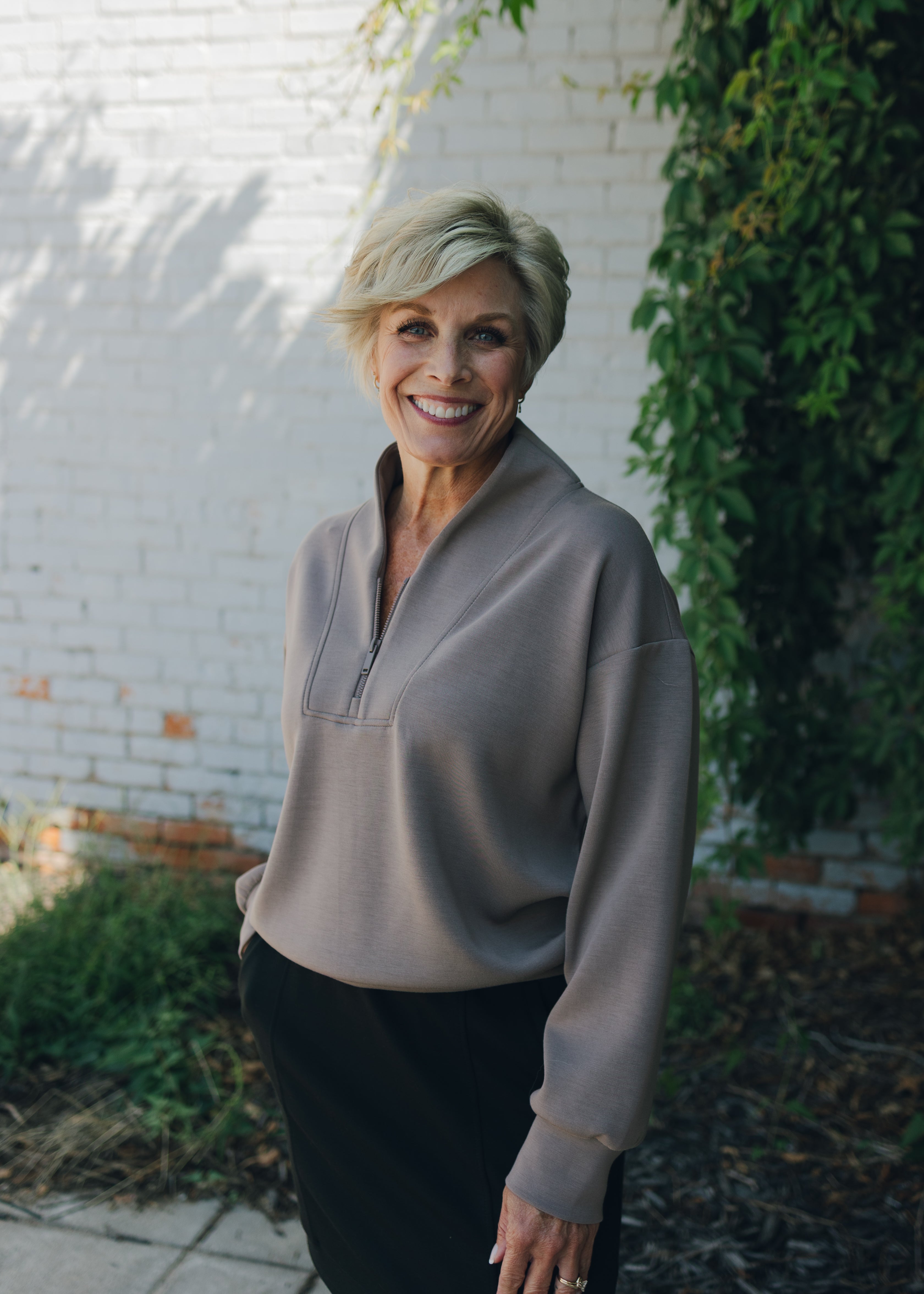 Modal Scuba Luxe Sweatshirt - Mocha