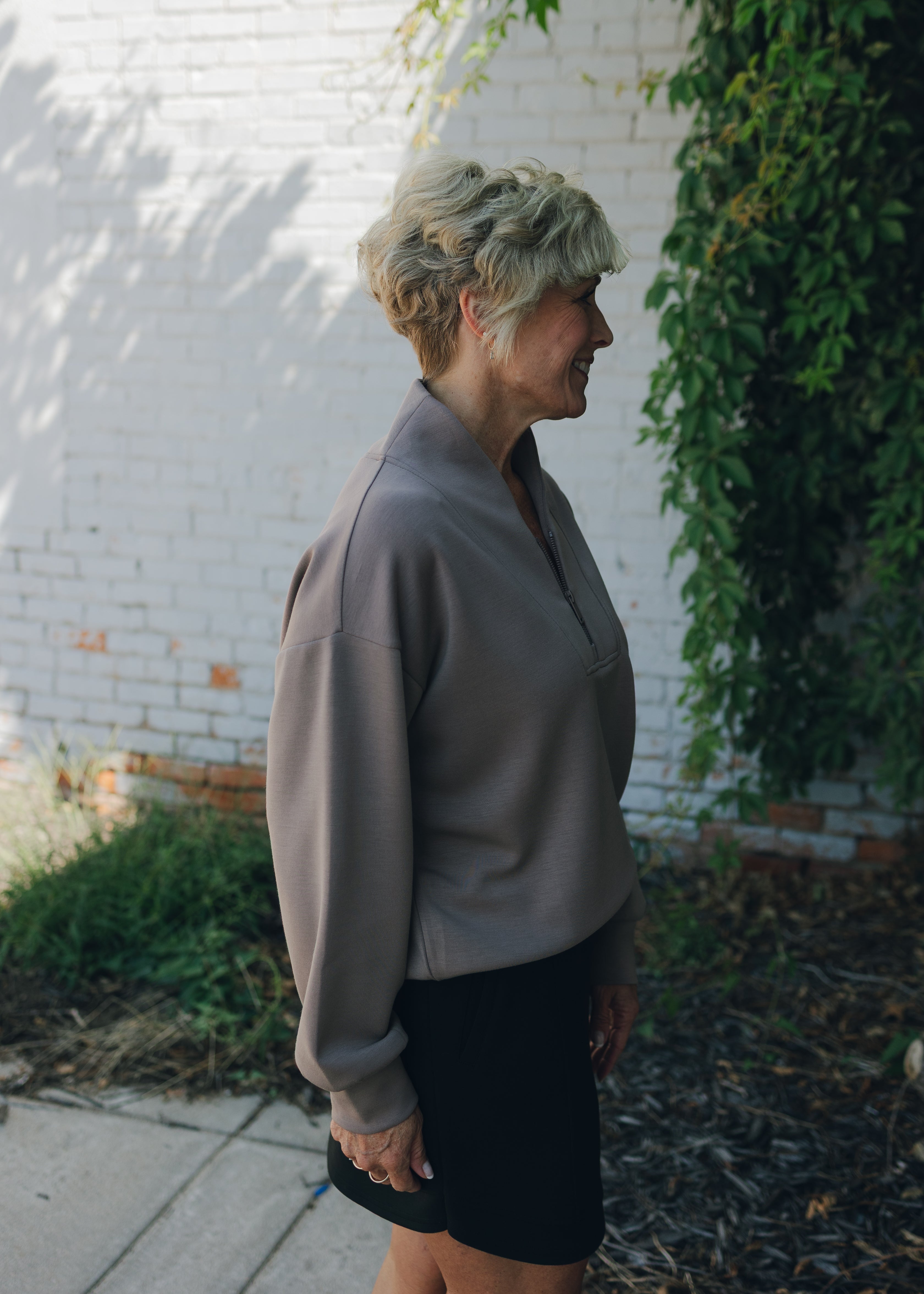 Modal Scuba Luxe Sweatshirt - Mocha