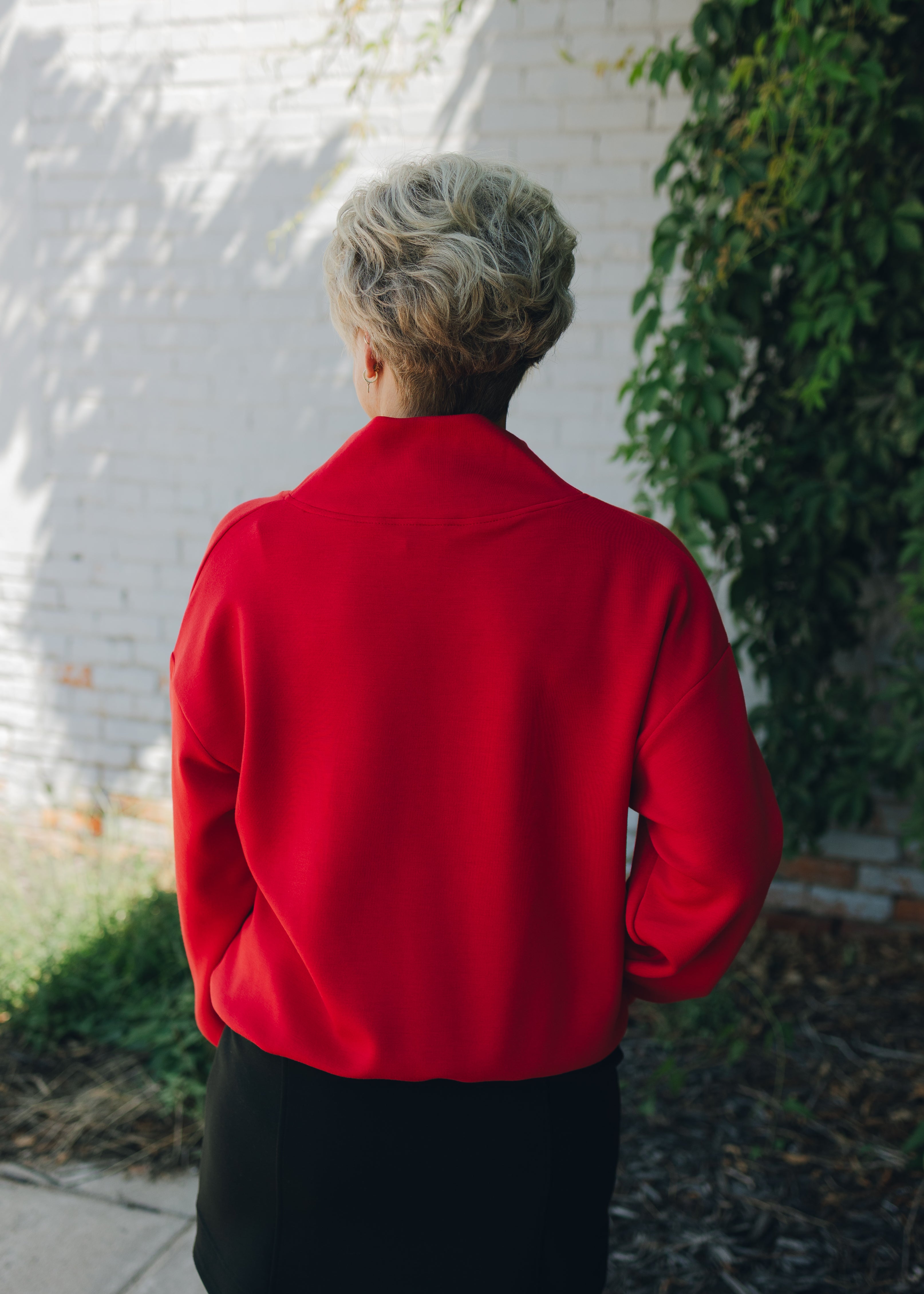 Modal Scuba Luxe V-Neck Sweatshirt