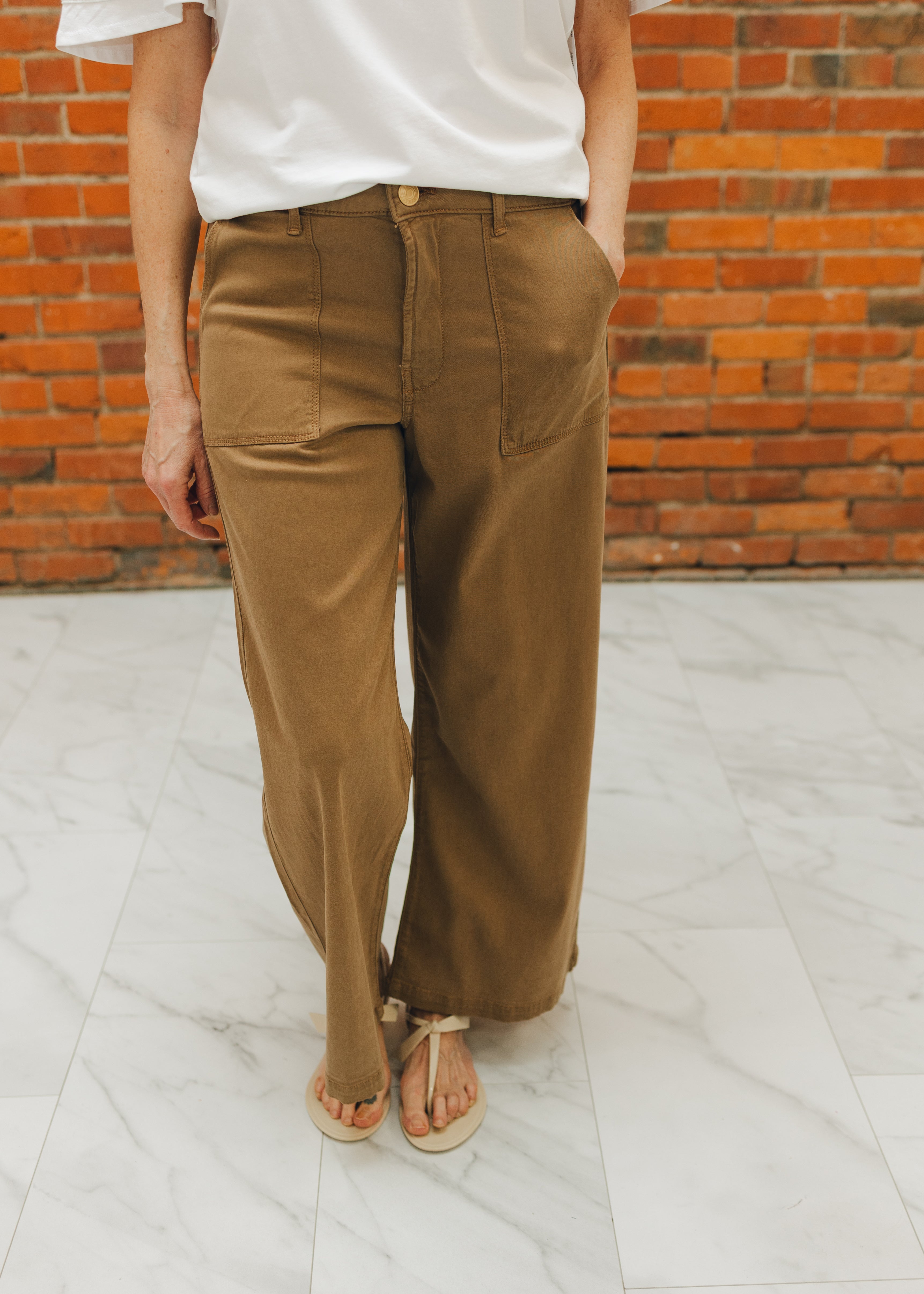 KUT Meg HR Wide Leg - Saddle Brown