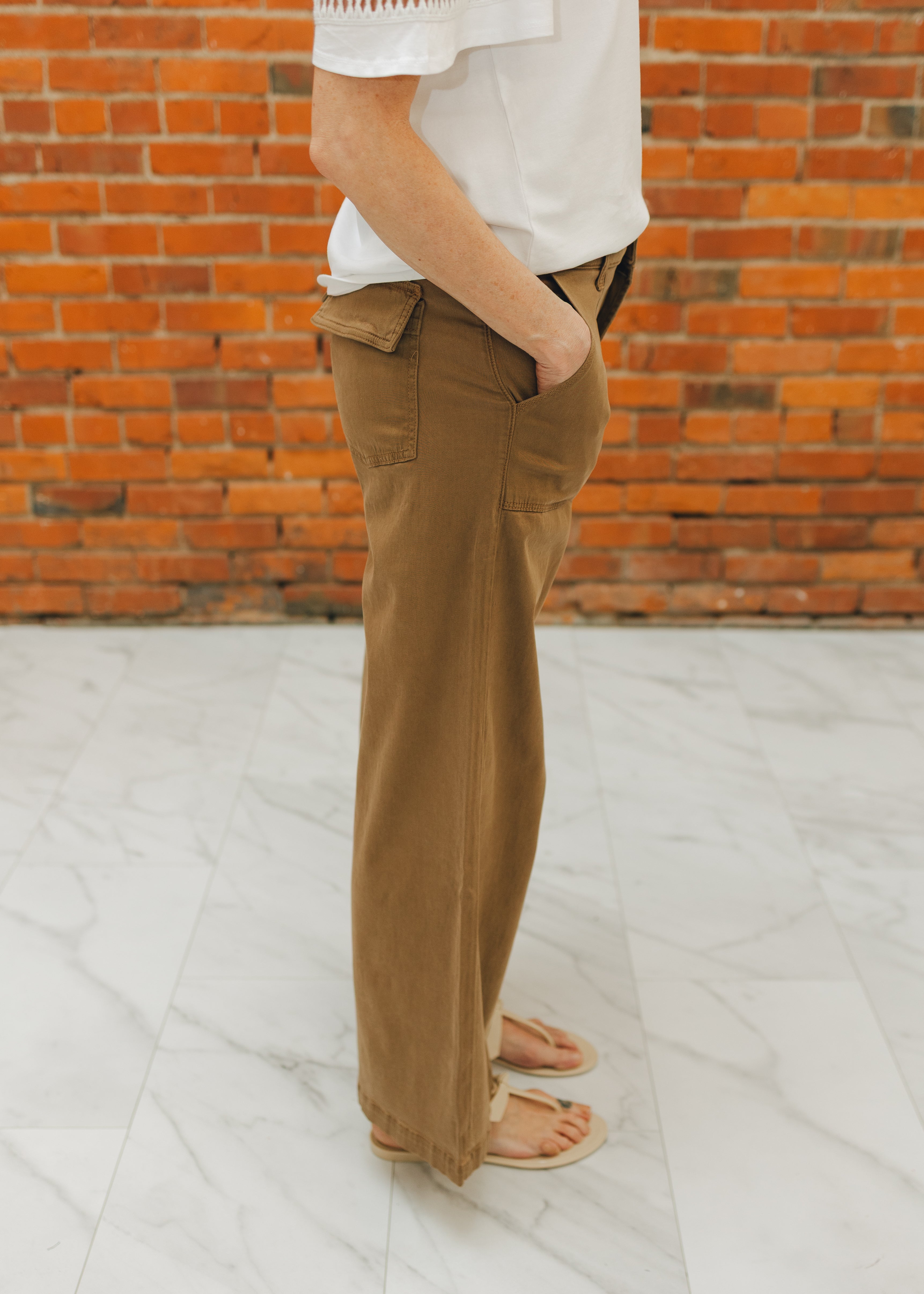 KUT Meg HR Wide Leg - Saddle Brown