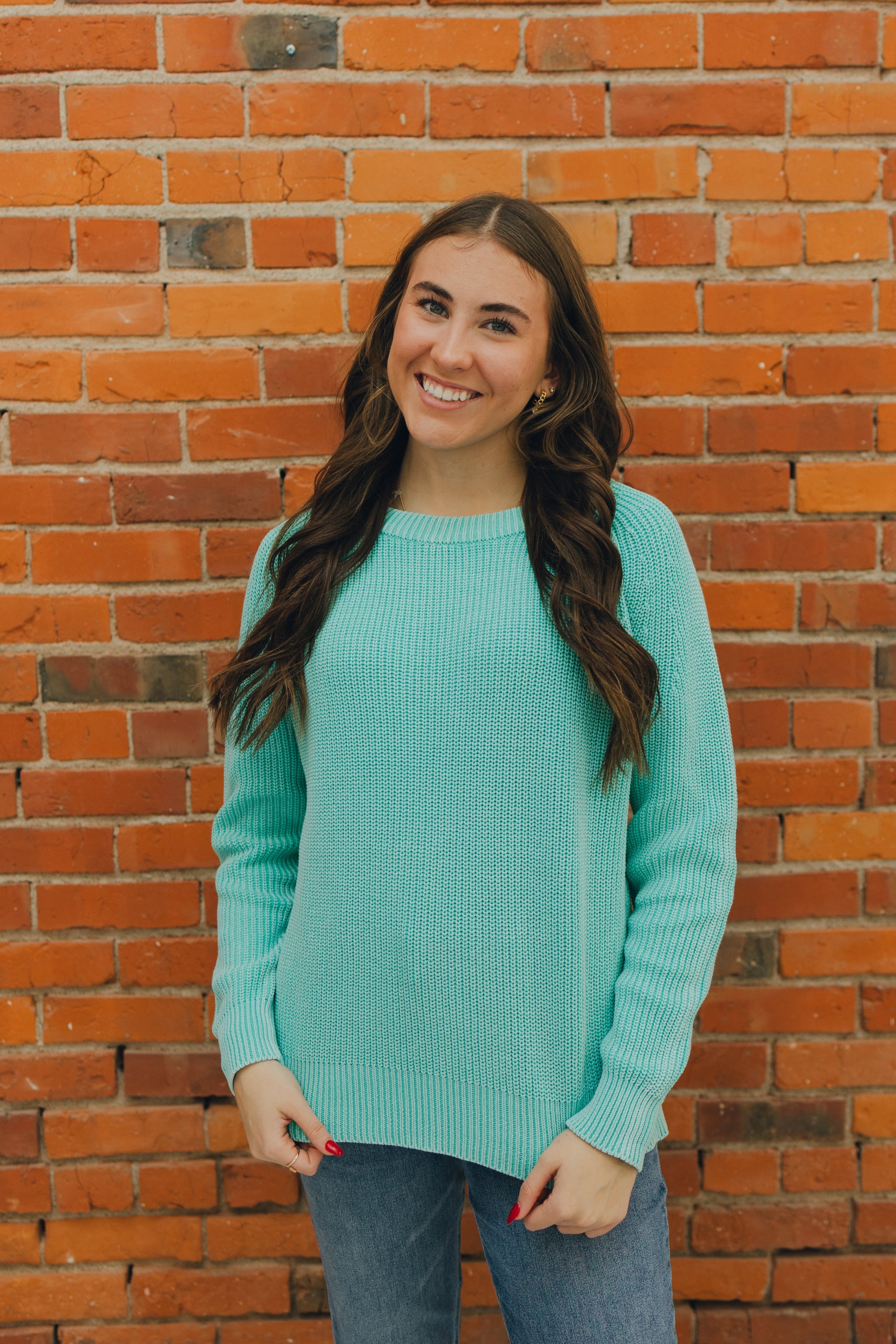 Raglan Sleeve Sweater - Mint