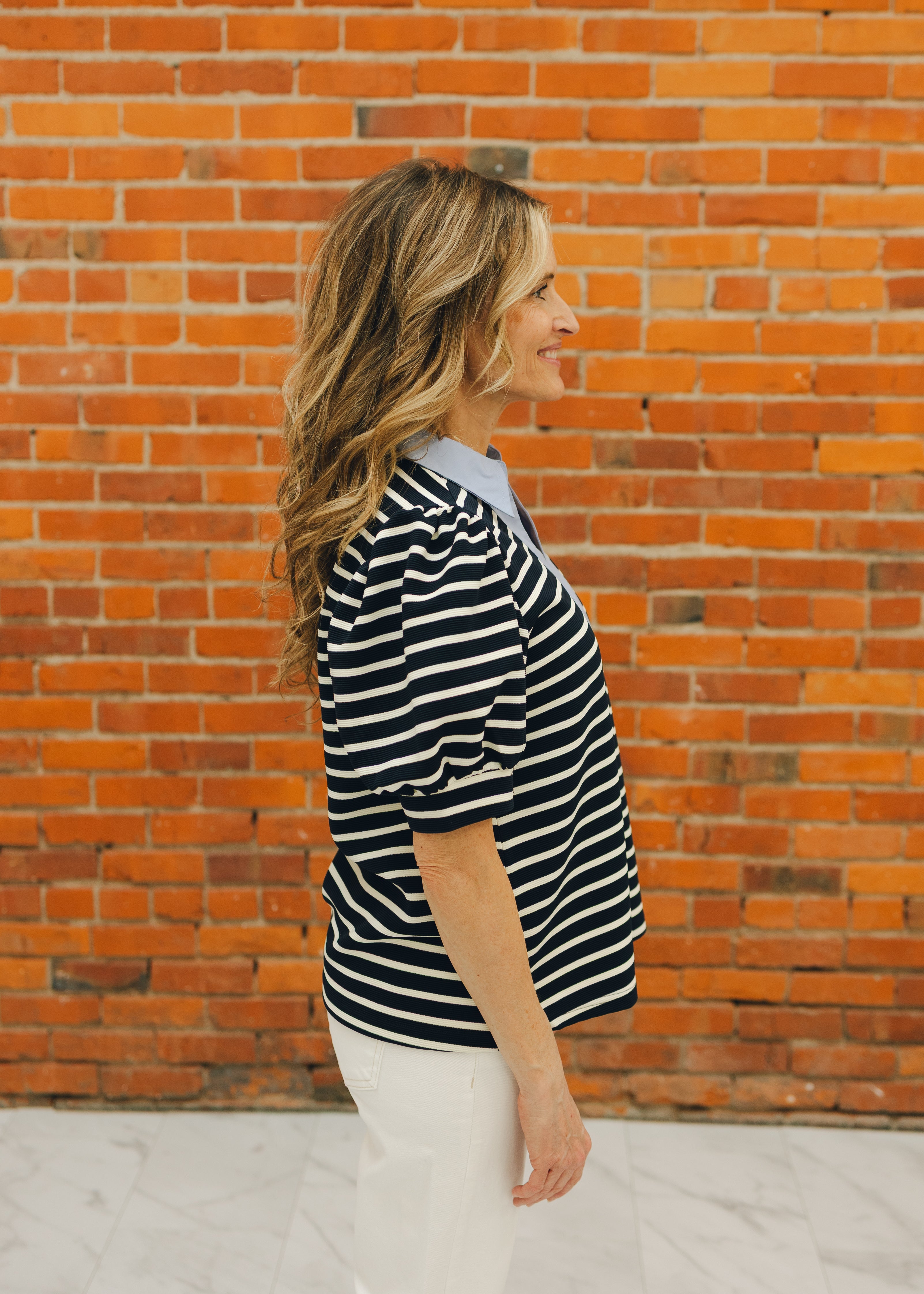 Short Sleeve Striped Top