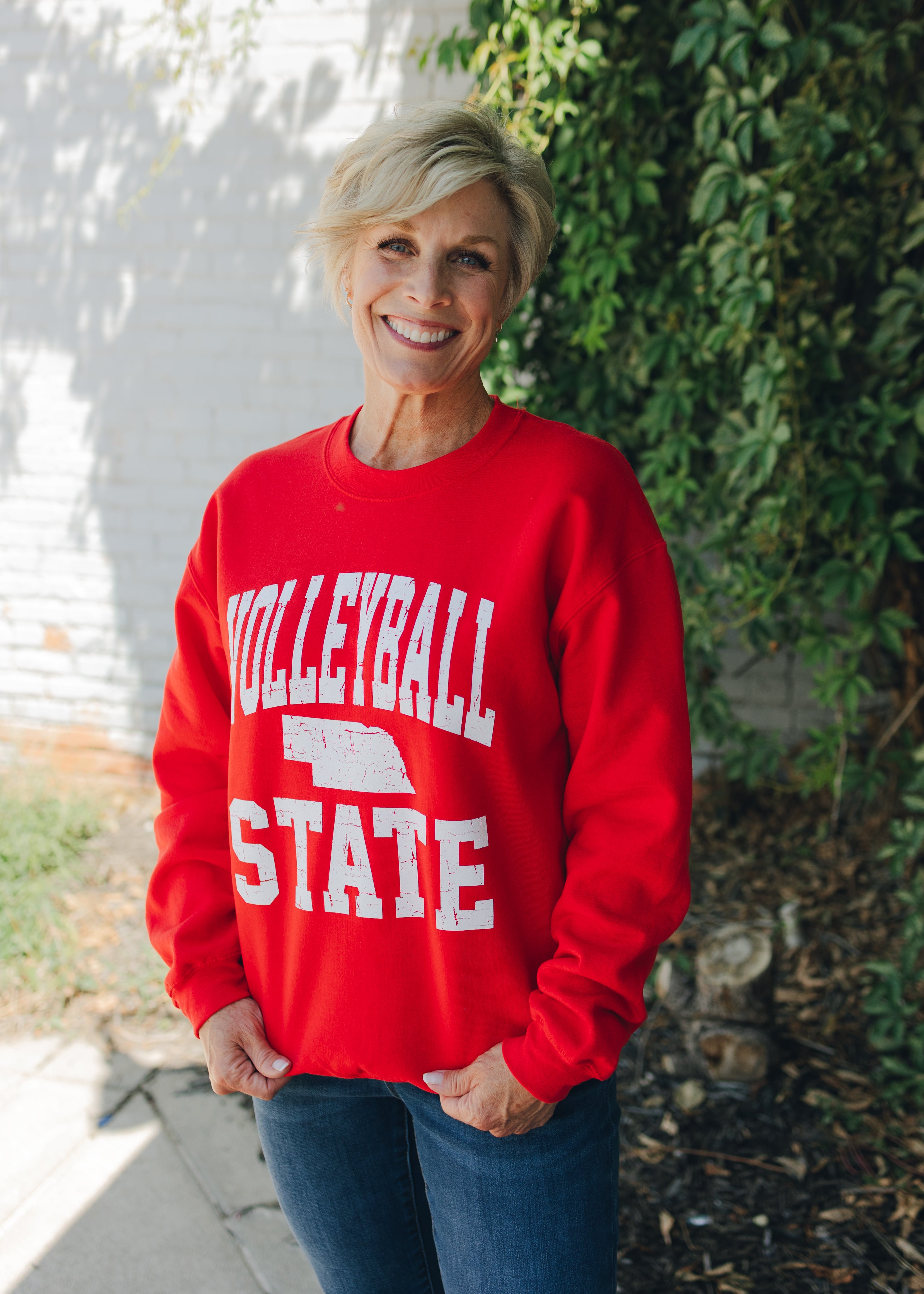 Volleyball State Graphic Sweatshirt