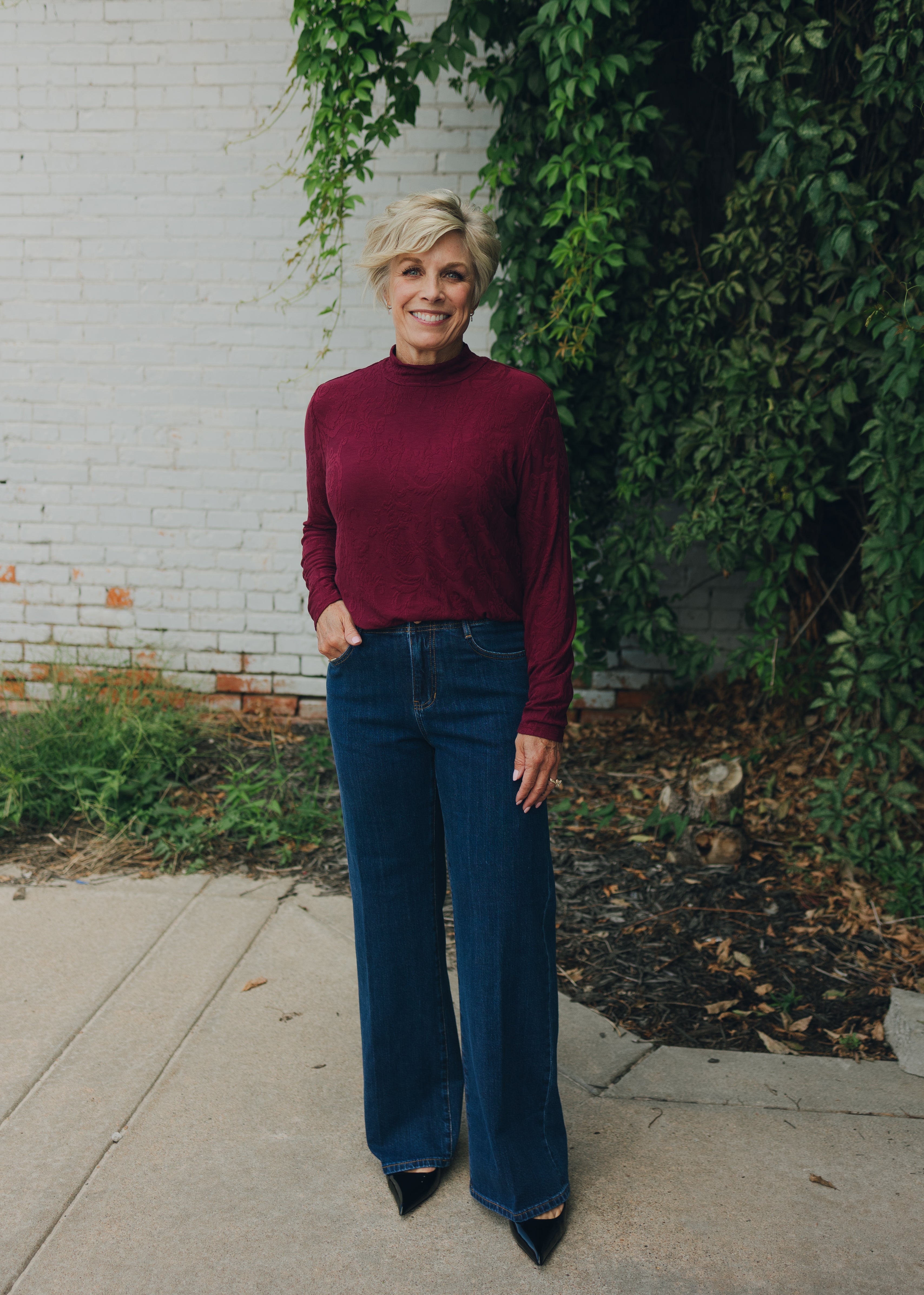 Tribal Brooke Hugging Wide Trouser Jean