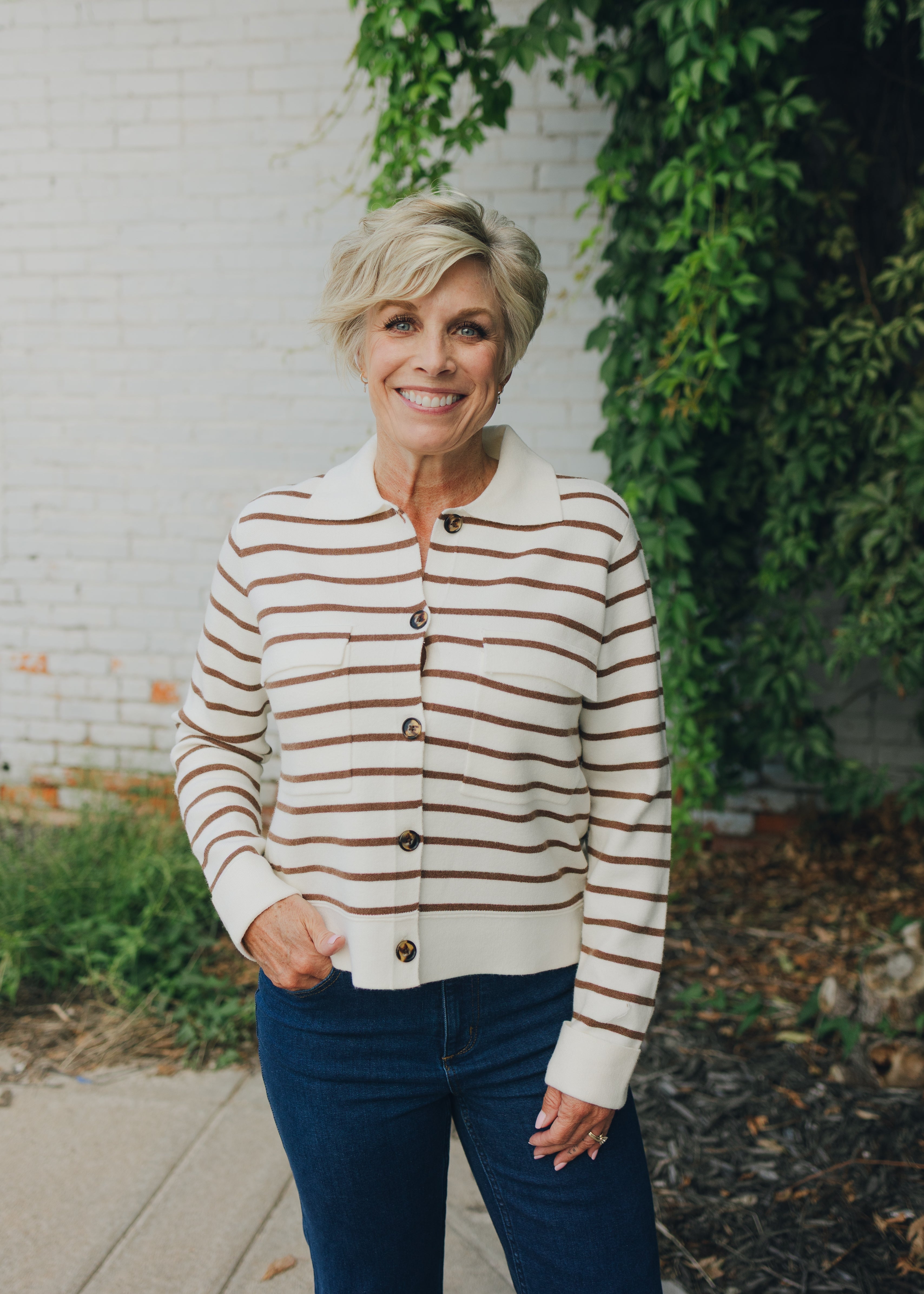 Tribal L/S Sweater Cardigan