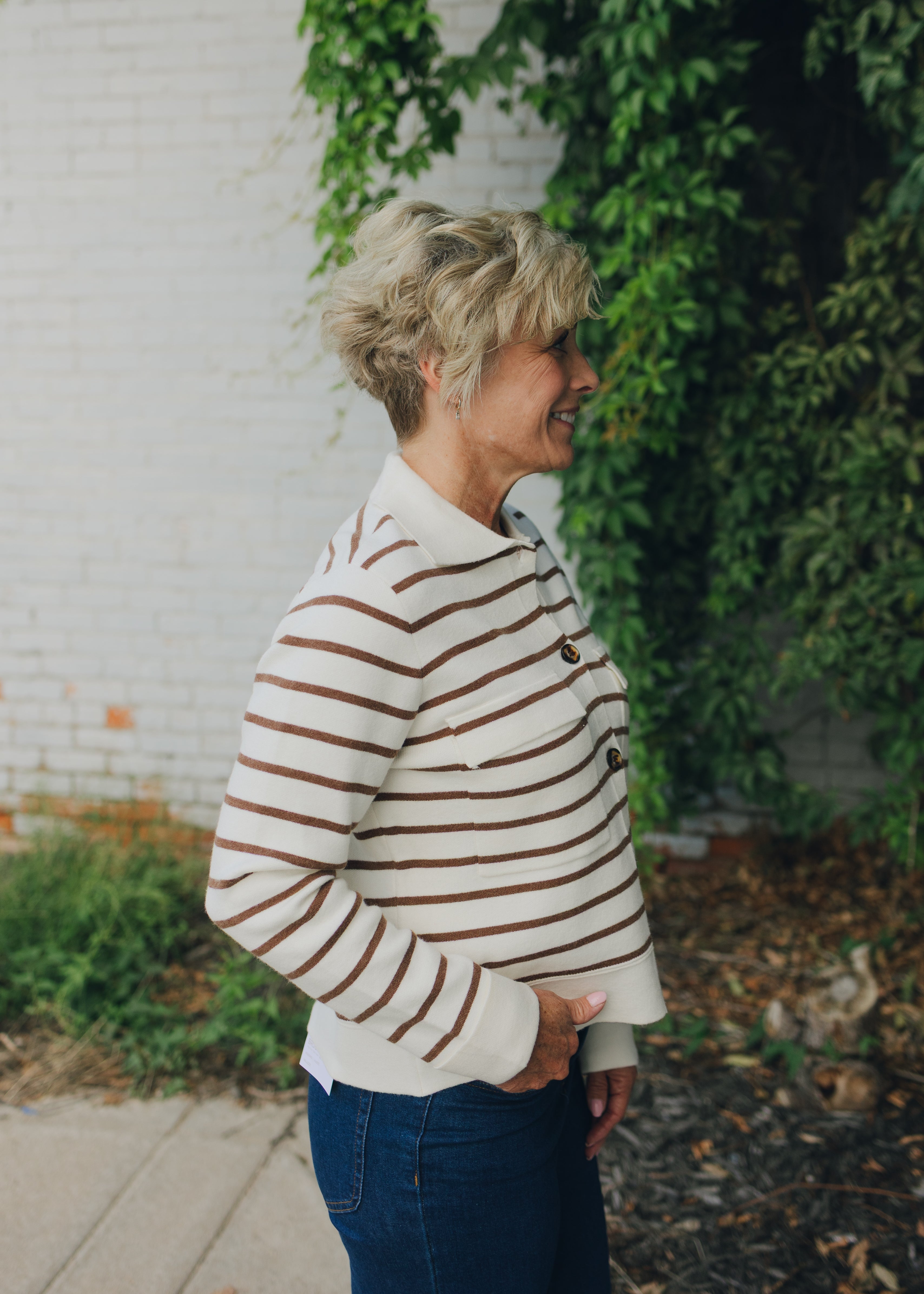 Tribal L/S Sweater Cardigan