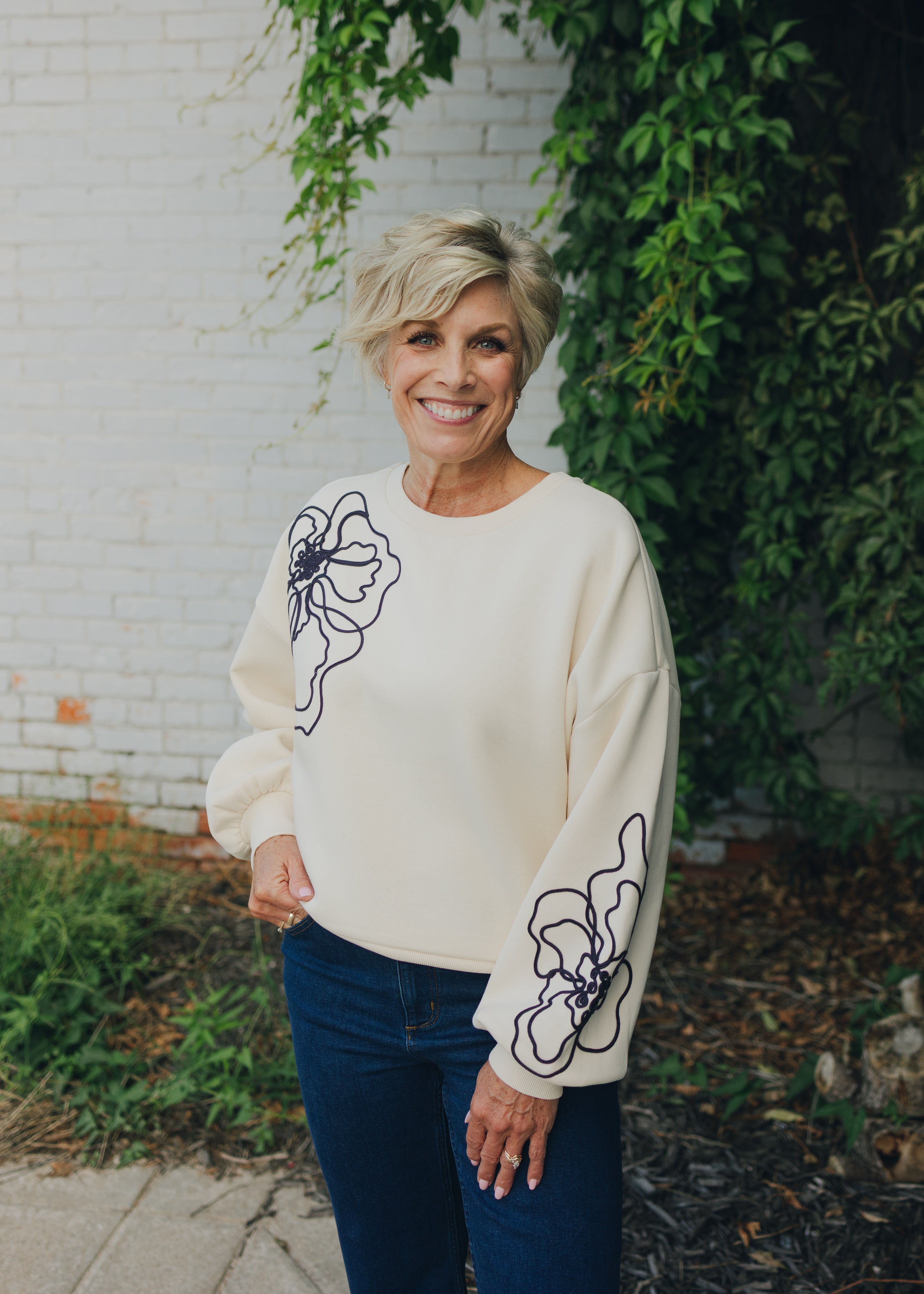 Tribal Crew Neck Top