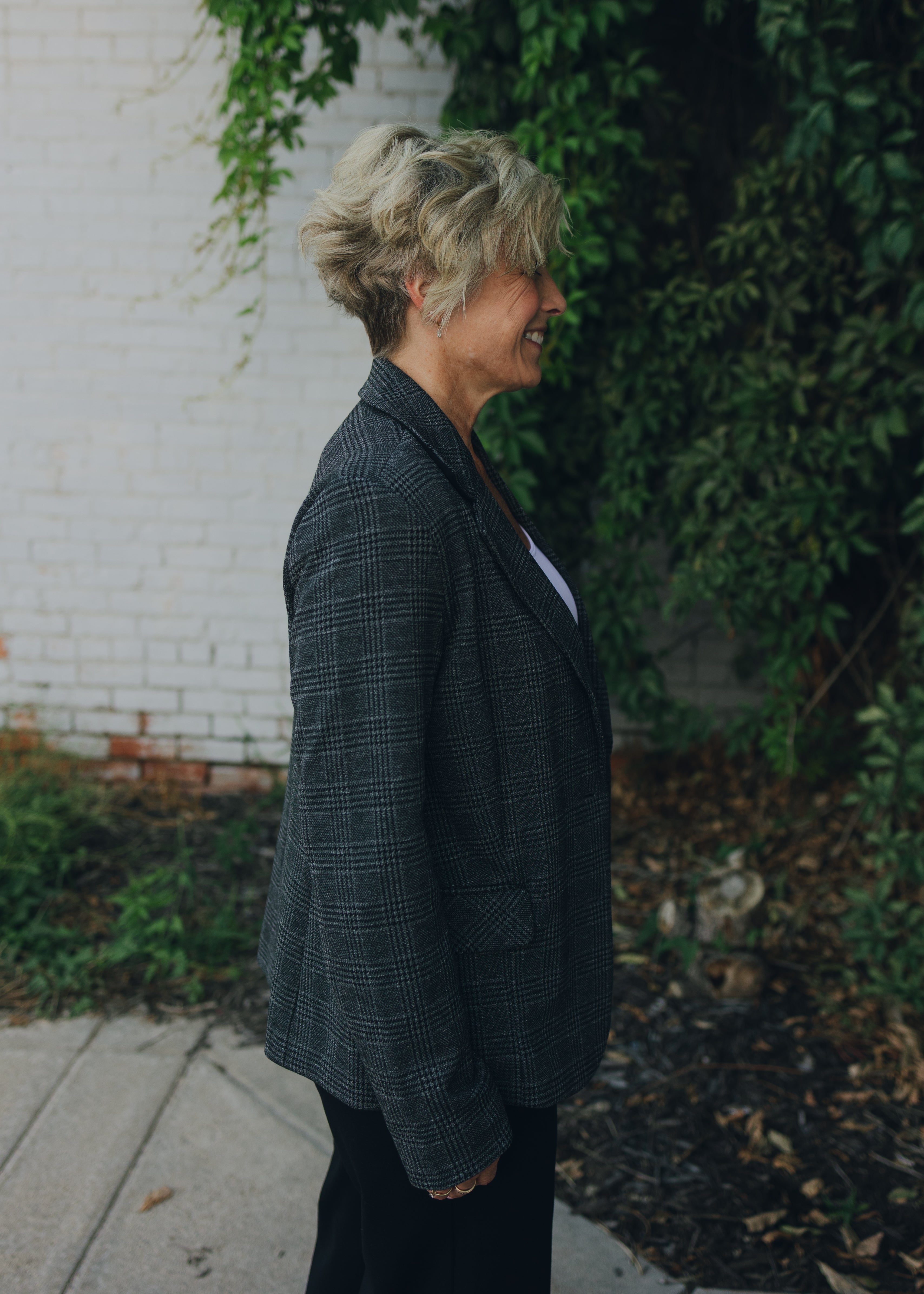 Tribal Roll Sleeve Lined Blazer
