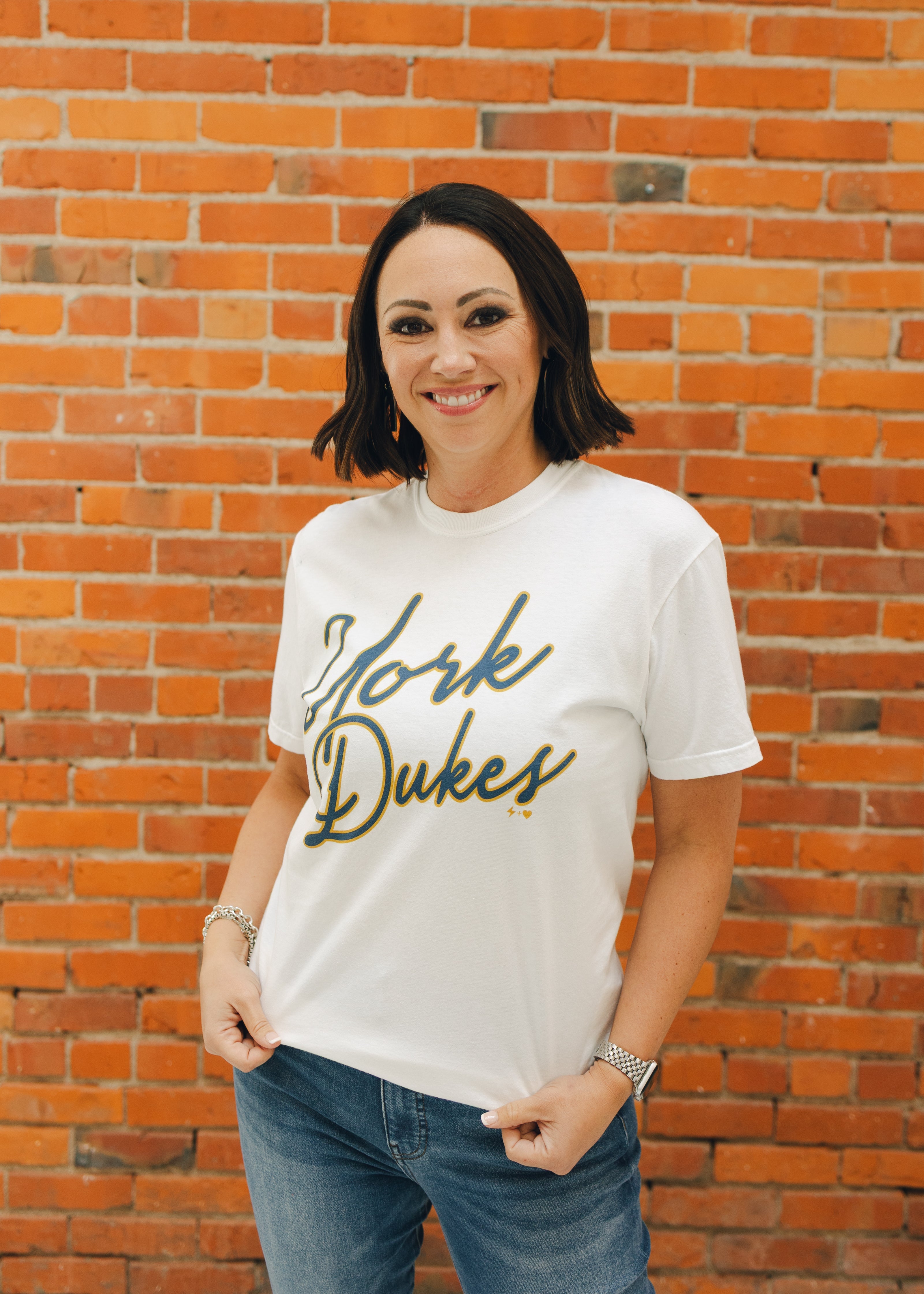 York Script Graphic Tee