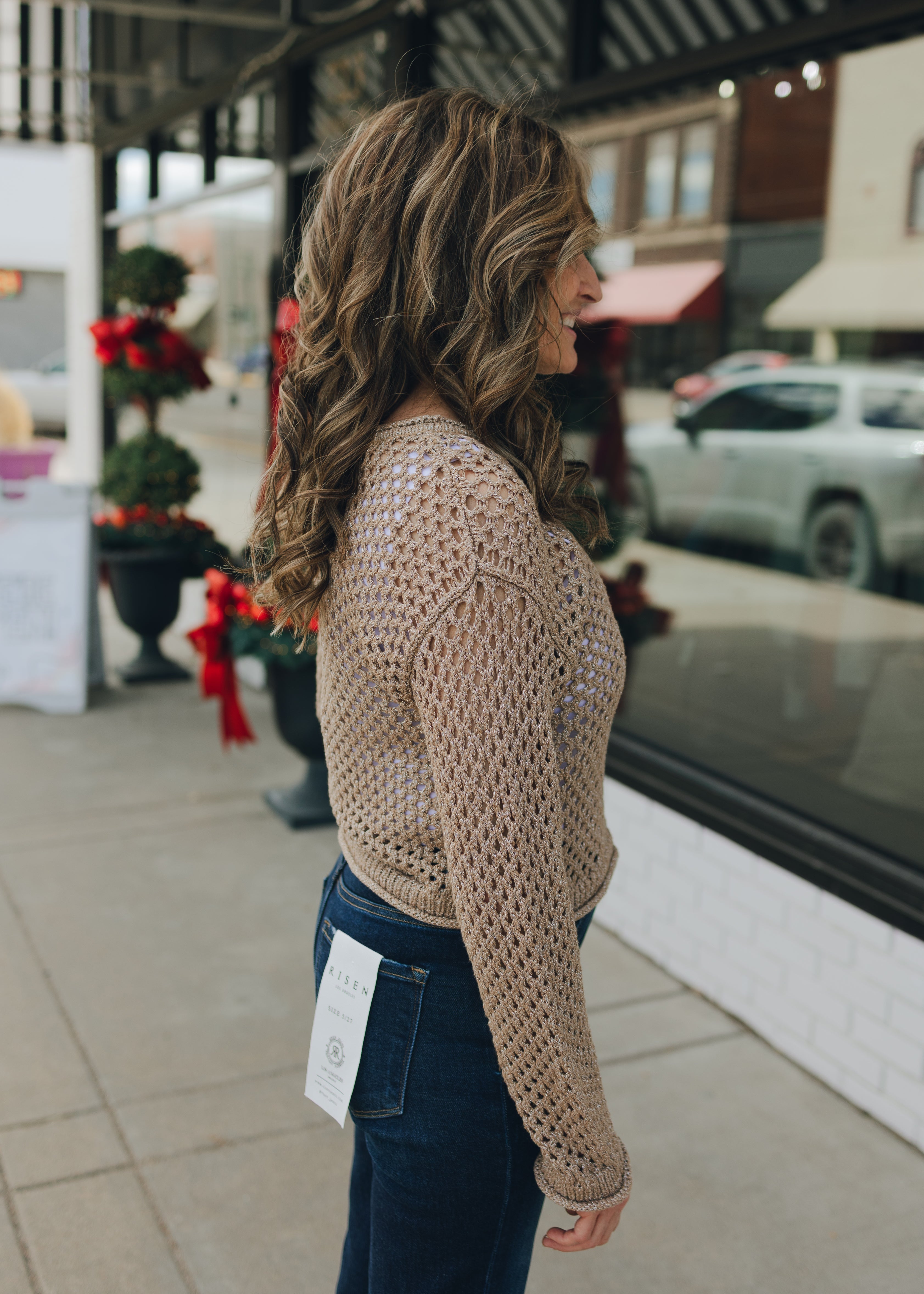Z Supply Cala Shimmer Crochet Sweater