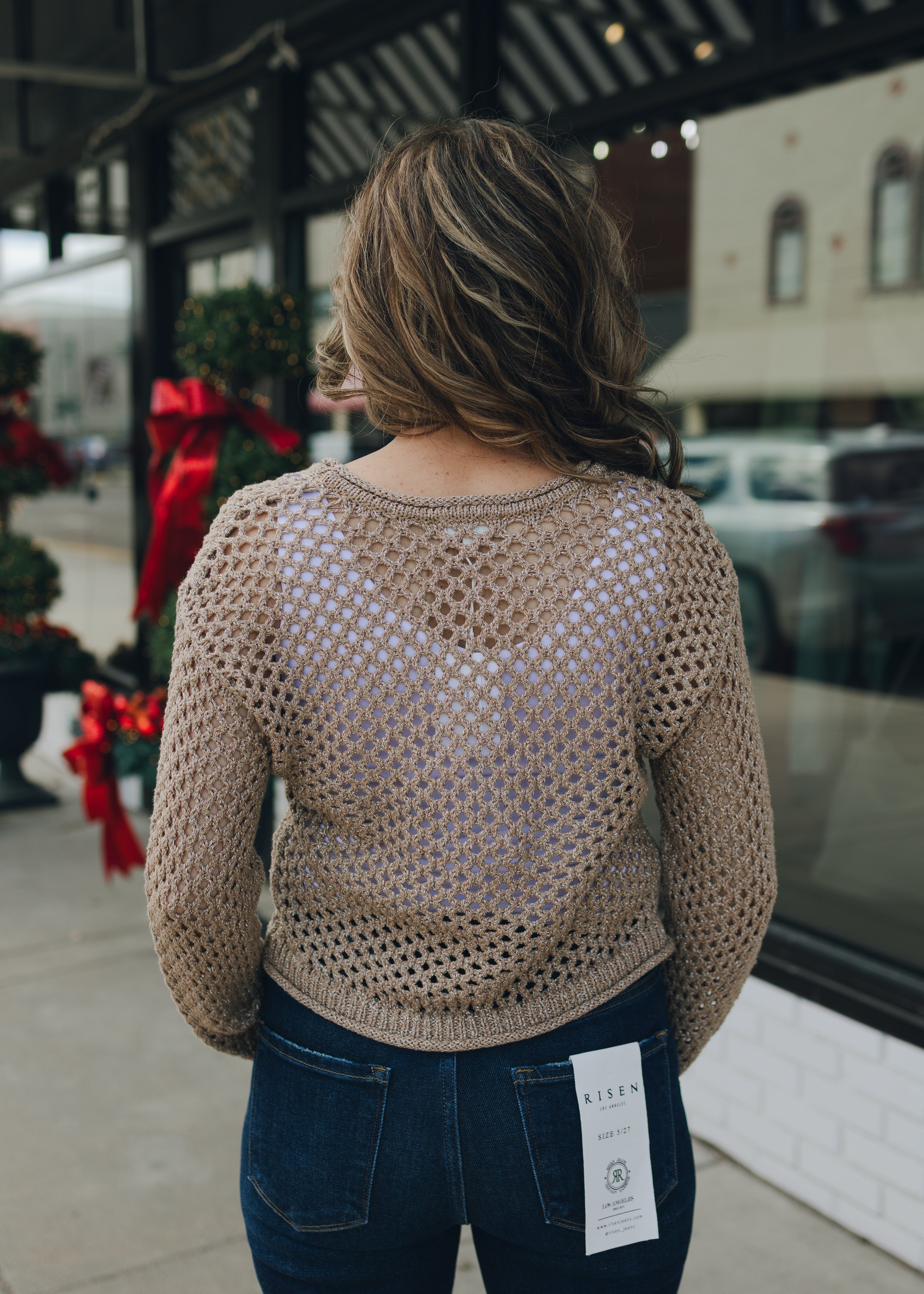 Z Supply Cala Shimmer Crochet Sweater