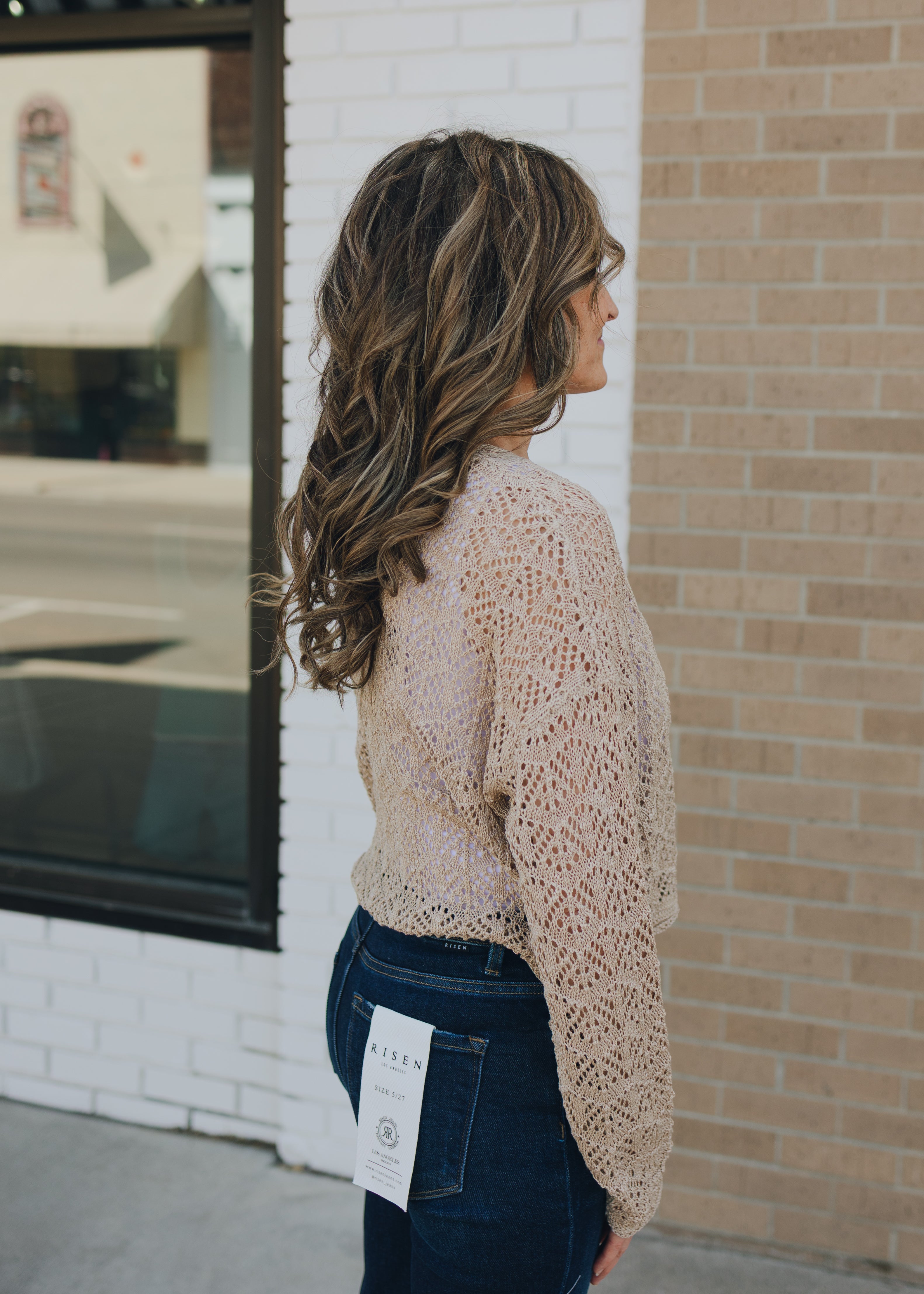 Open Knit Lightweight Cardigan