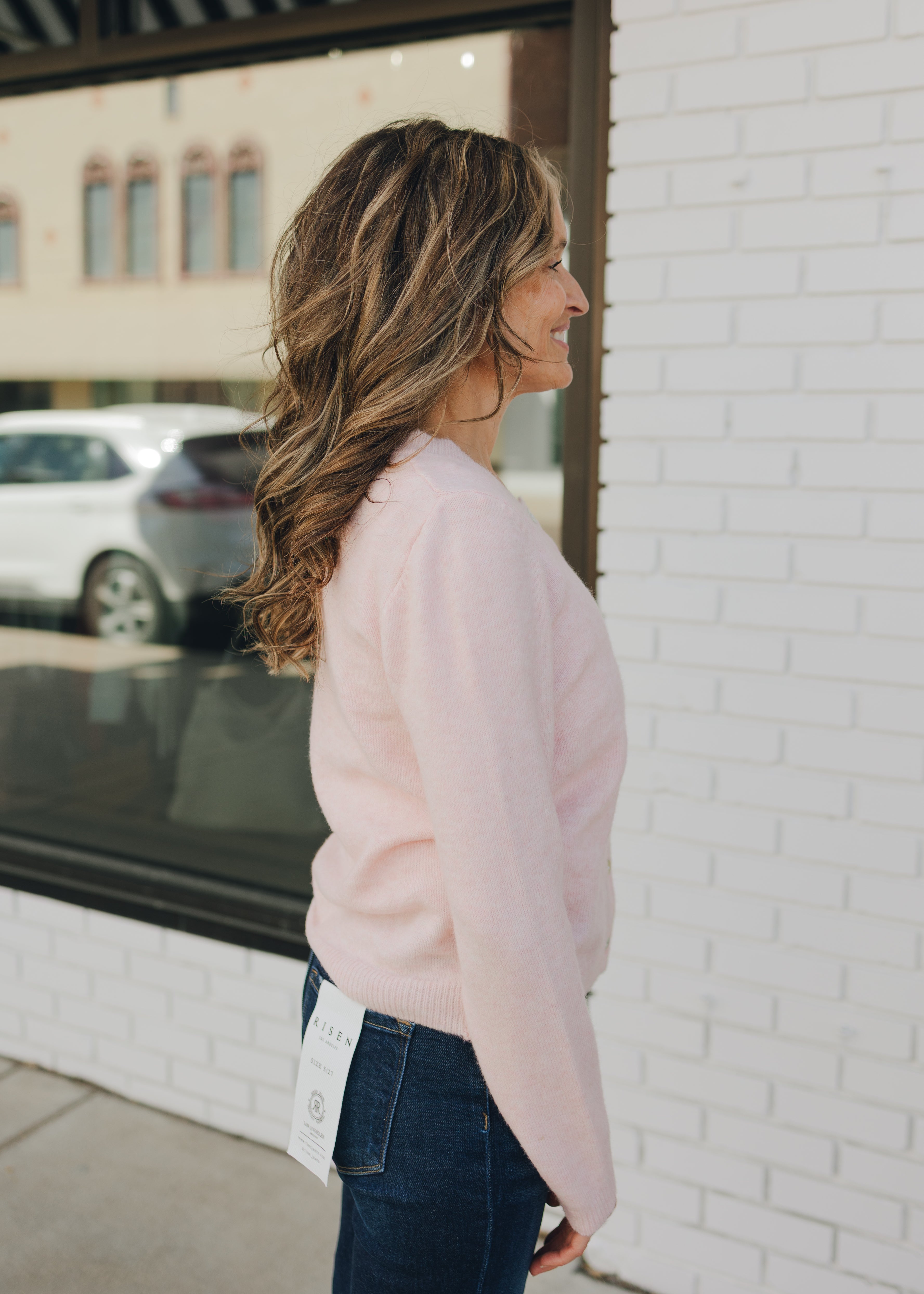 Solid Cardigan W/ Button Front