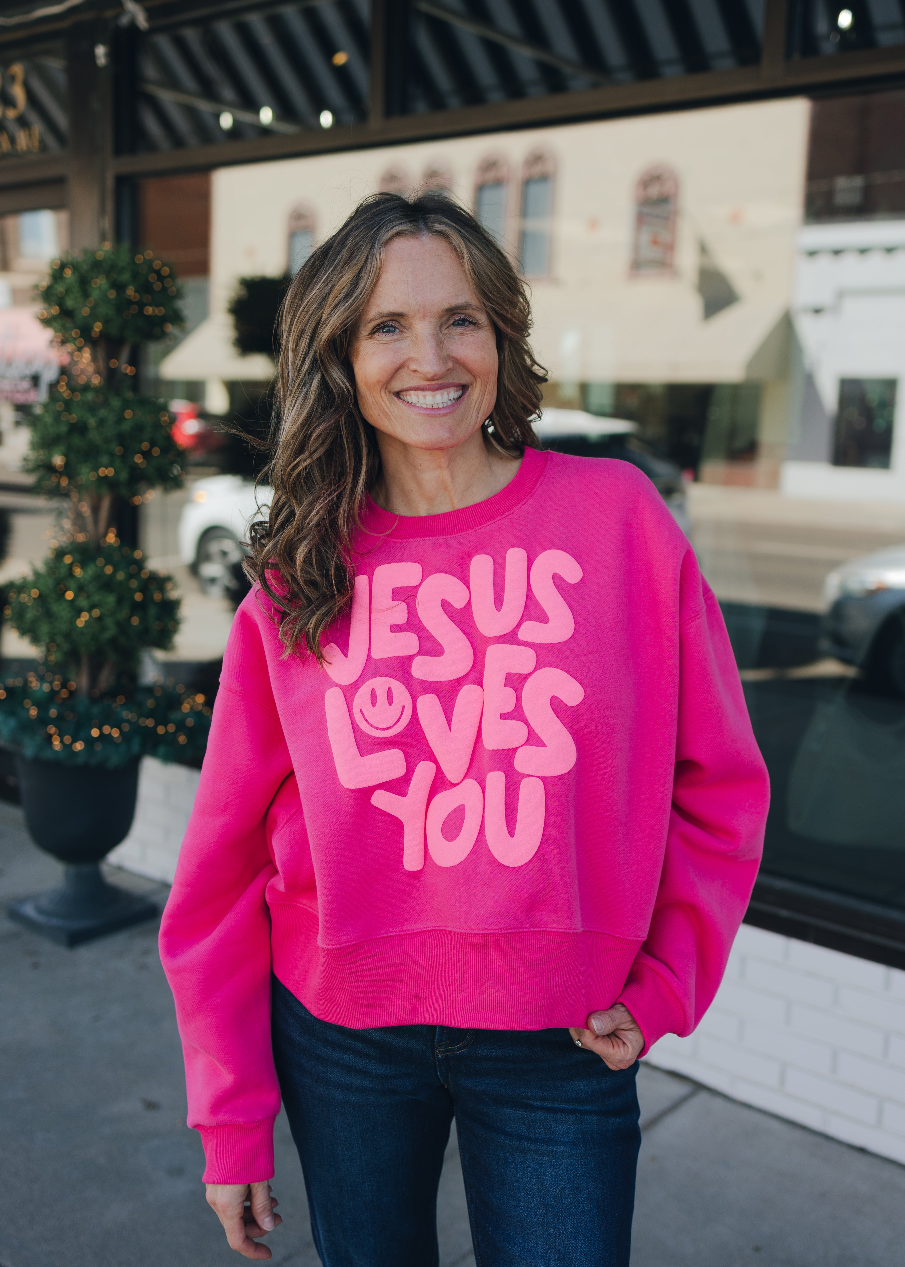 Smiley Jesus Loves You Graphic