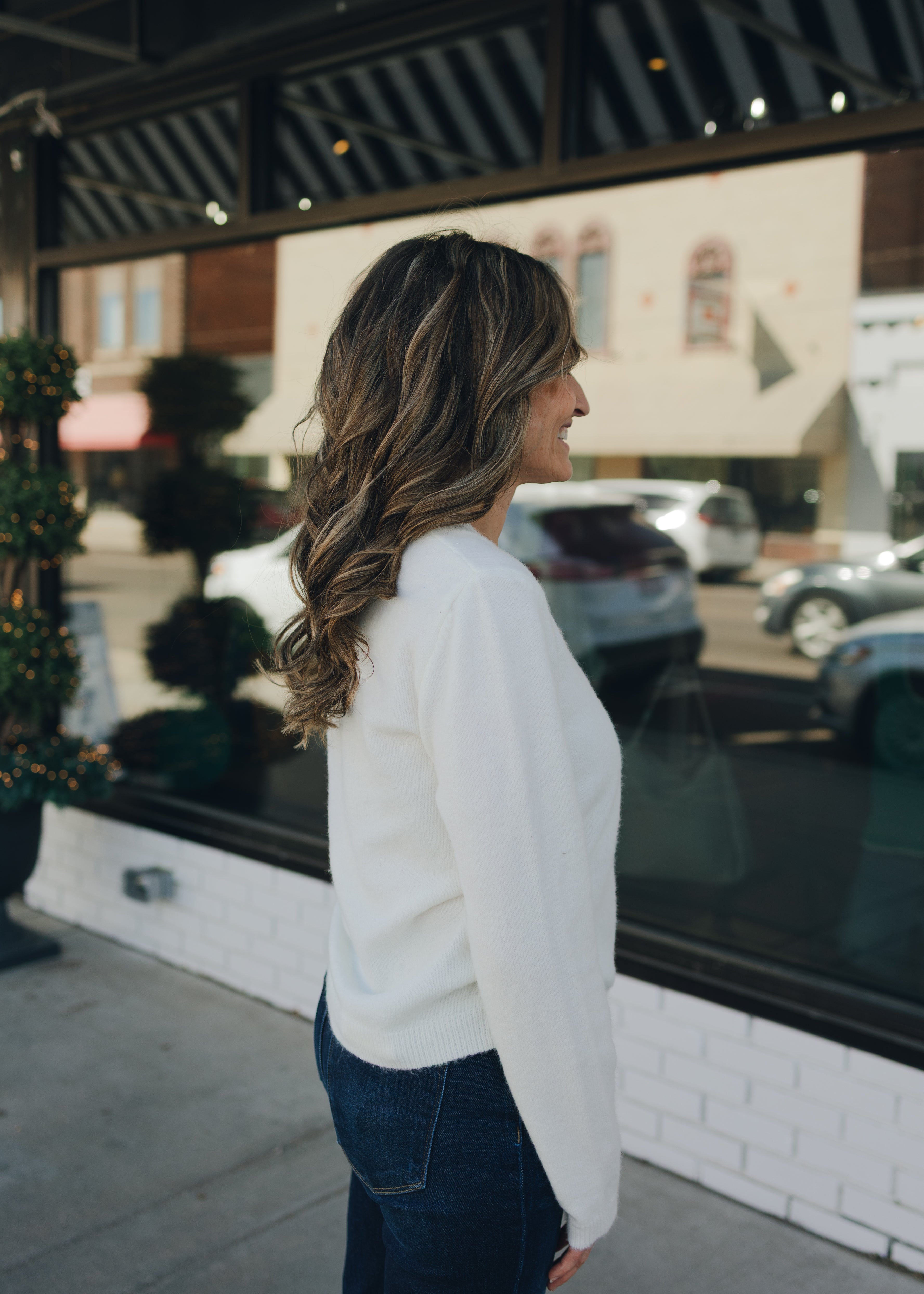 Solid Cardigan W/ Button Front