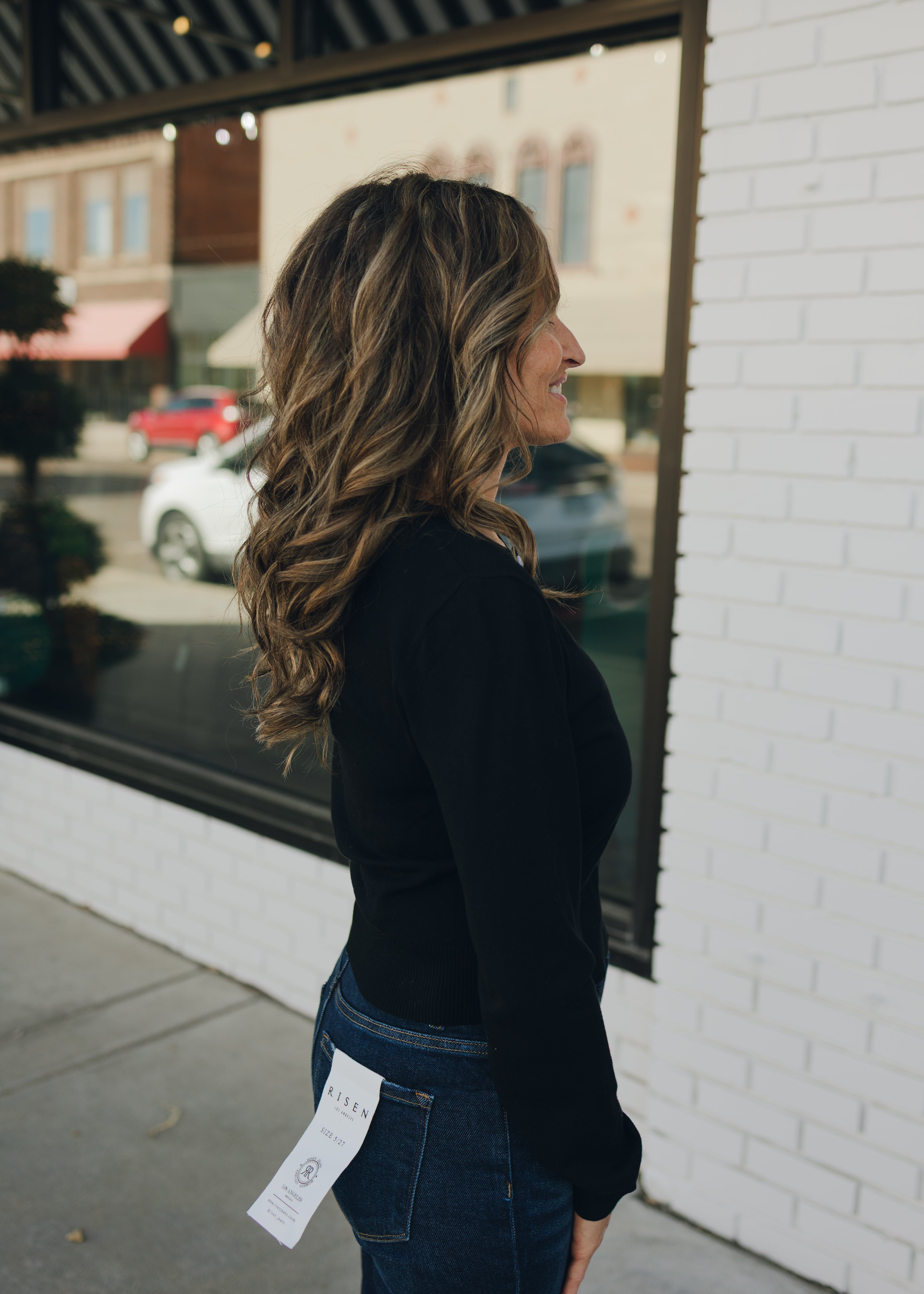 Solid Cardigan W/ Heart Buttons