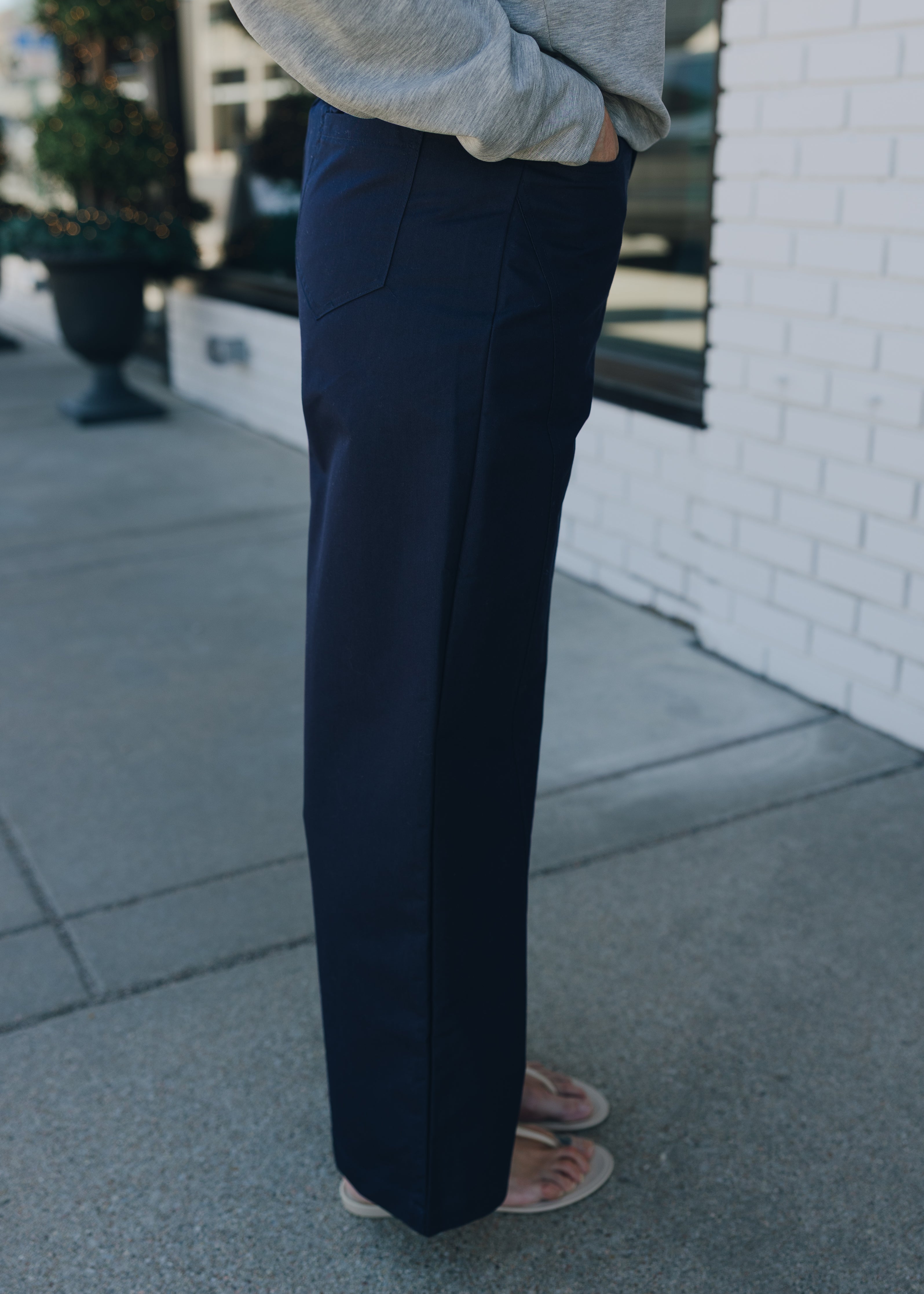 Tailored Straight Leg Pants