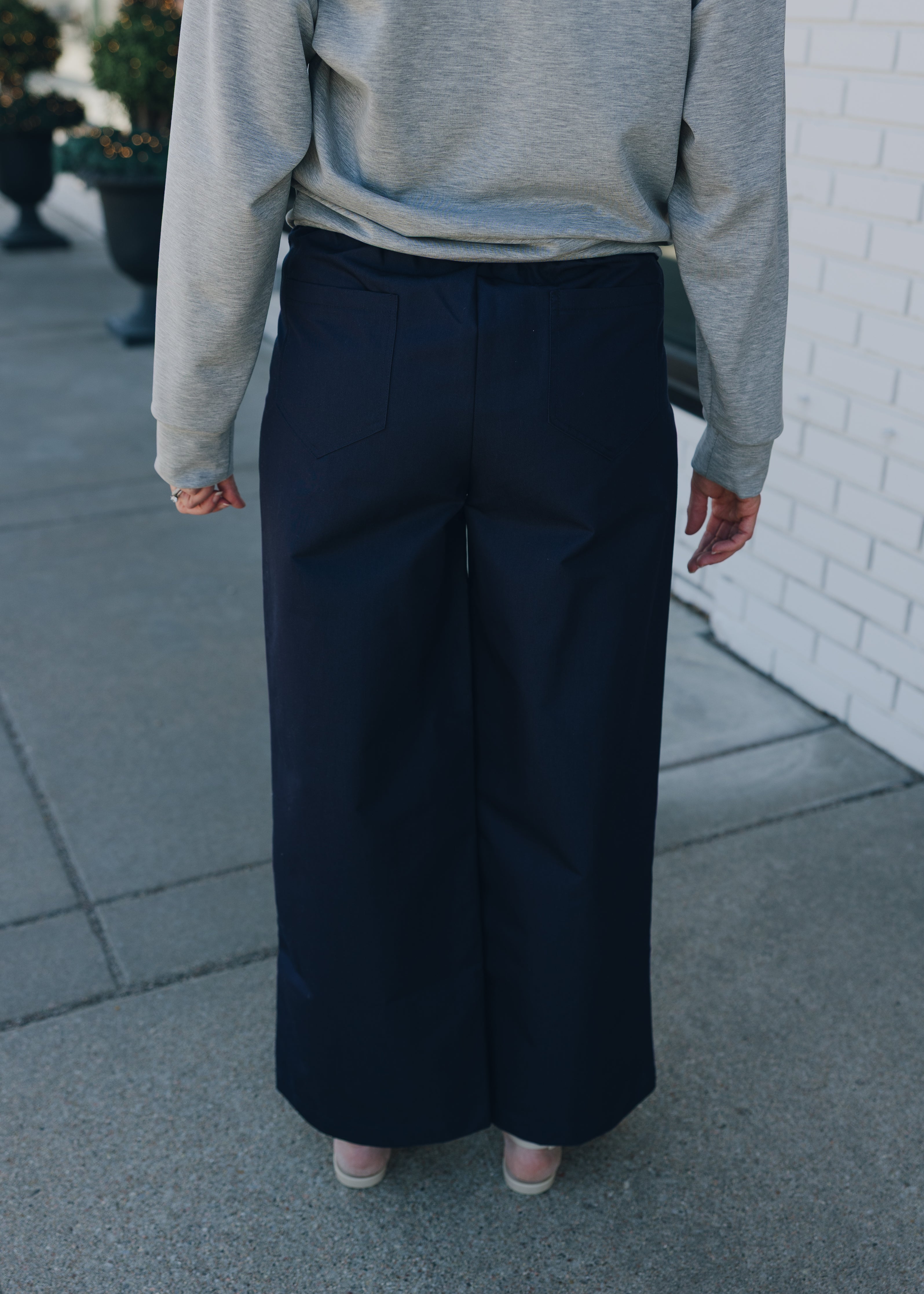 Tailored Straight Leg Pants