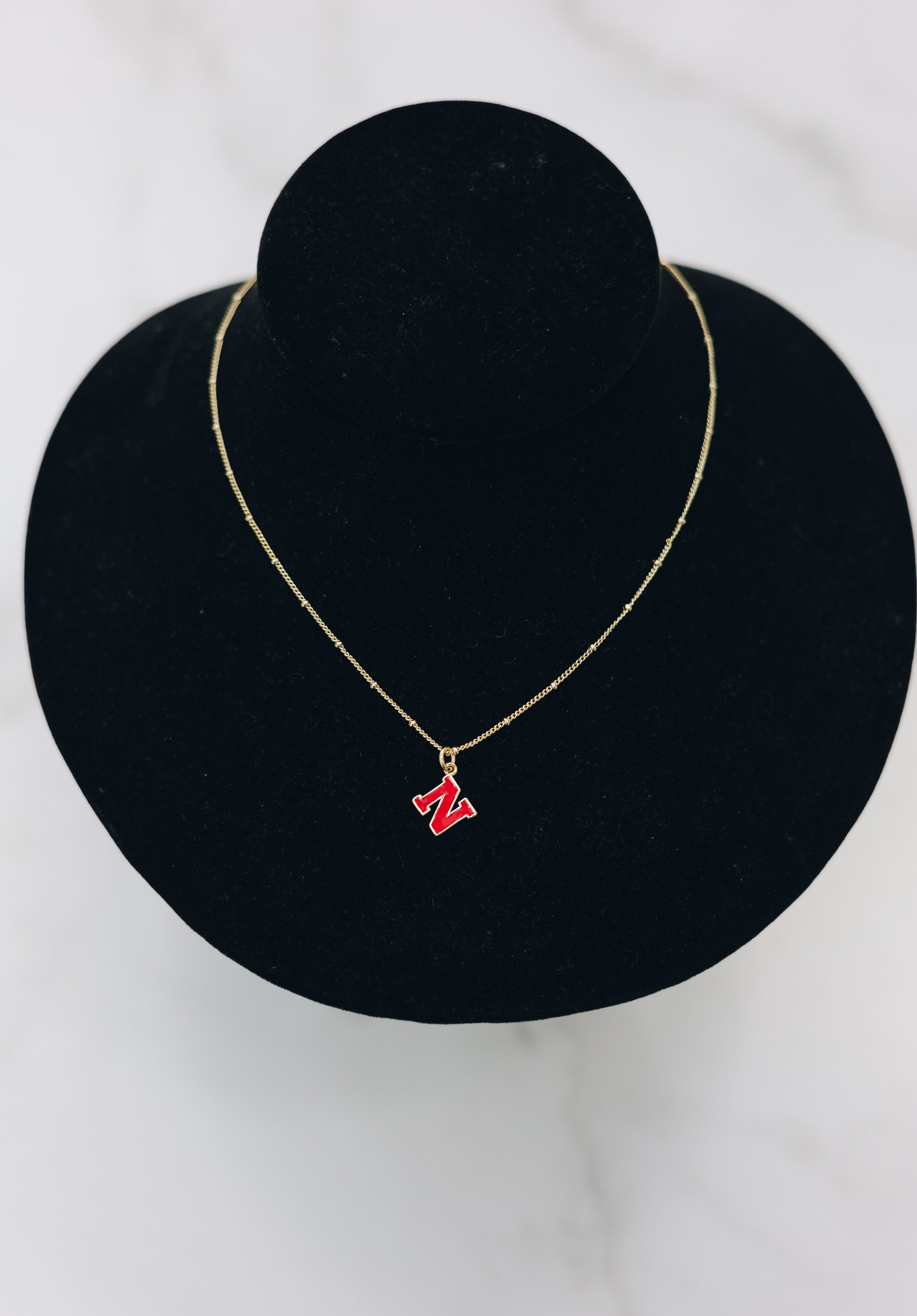 Nickel & Suede University of NE Charm Necklace