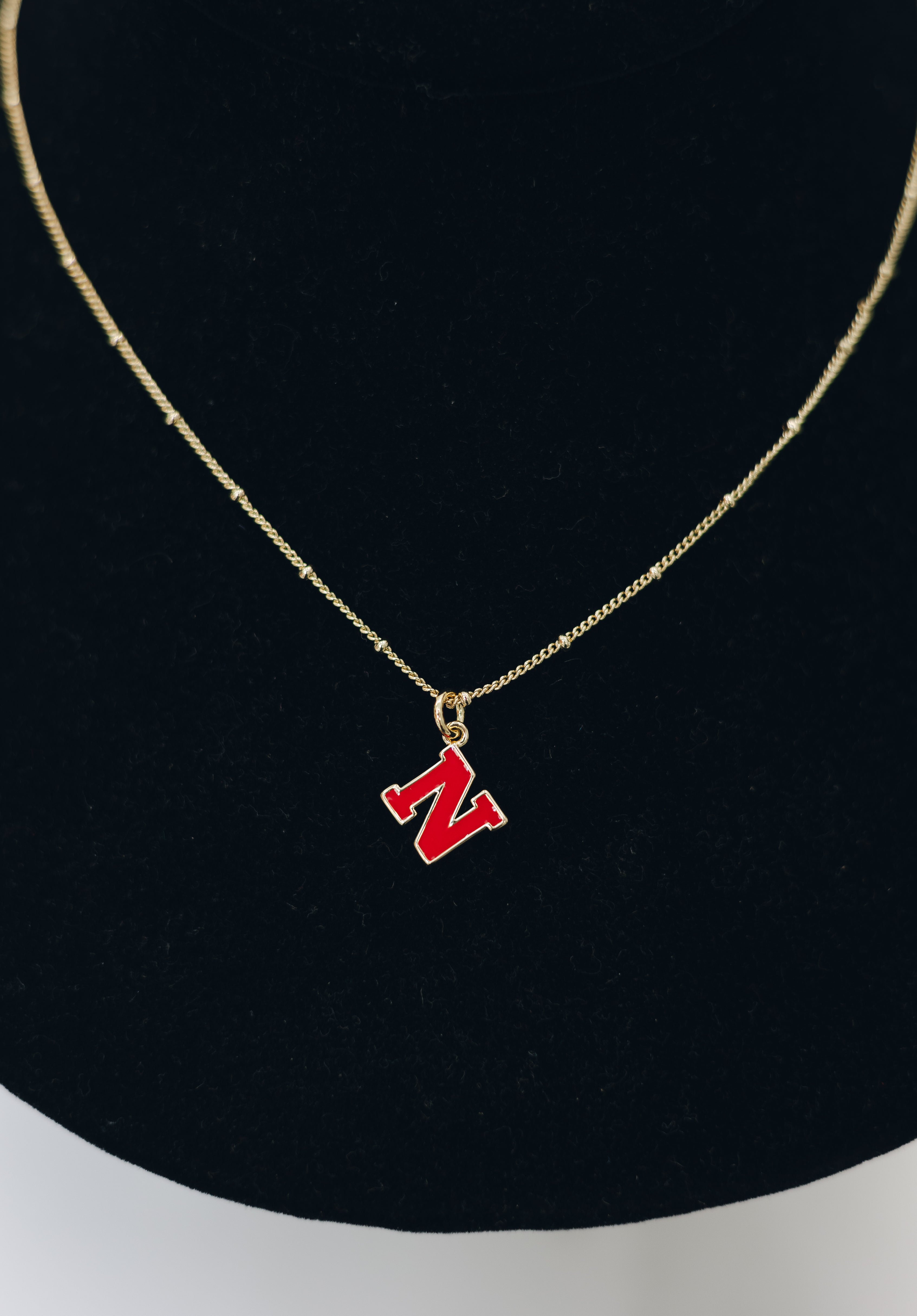 Nickel & Suede University of NE Charm Necklace