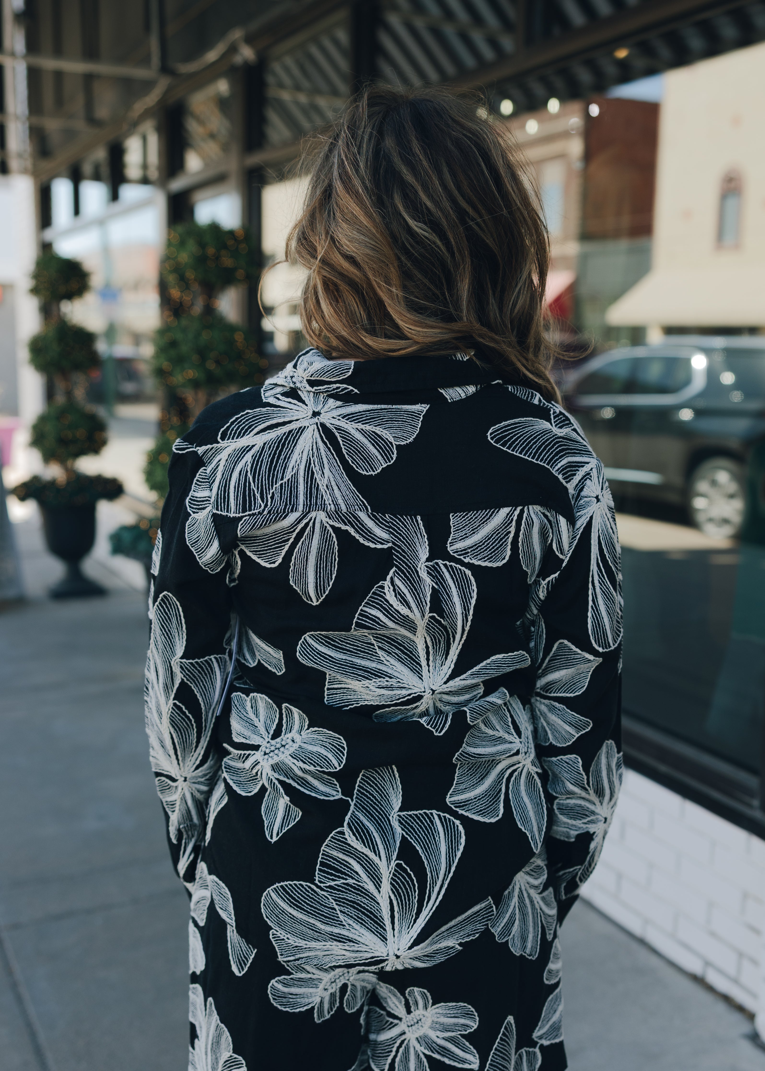 Tribal L/S Button Front Blouse