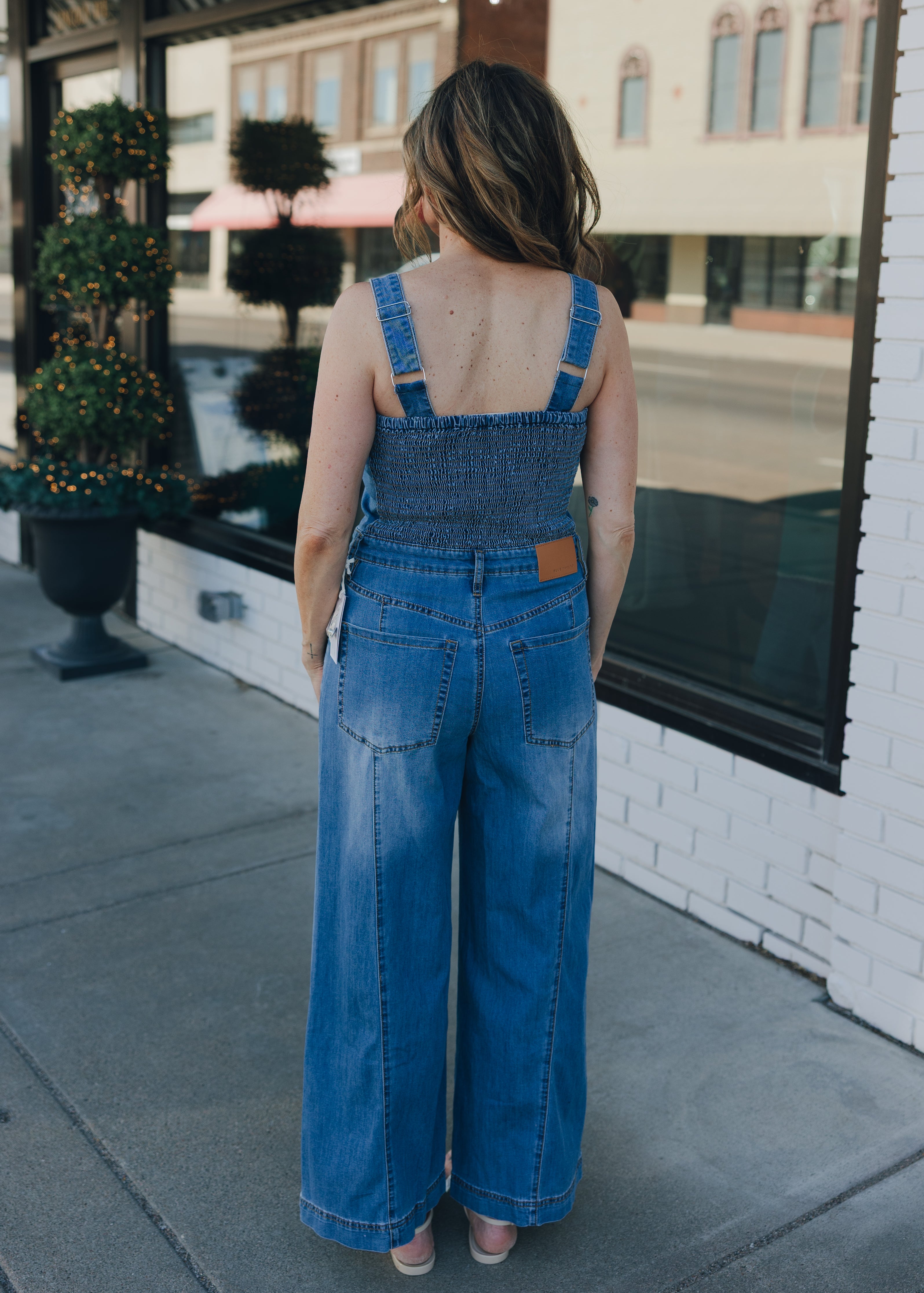 Tribal Sleeveless Denim Jumpsuit