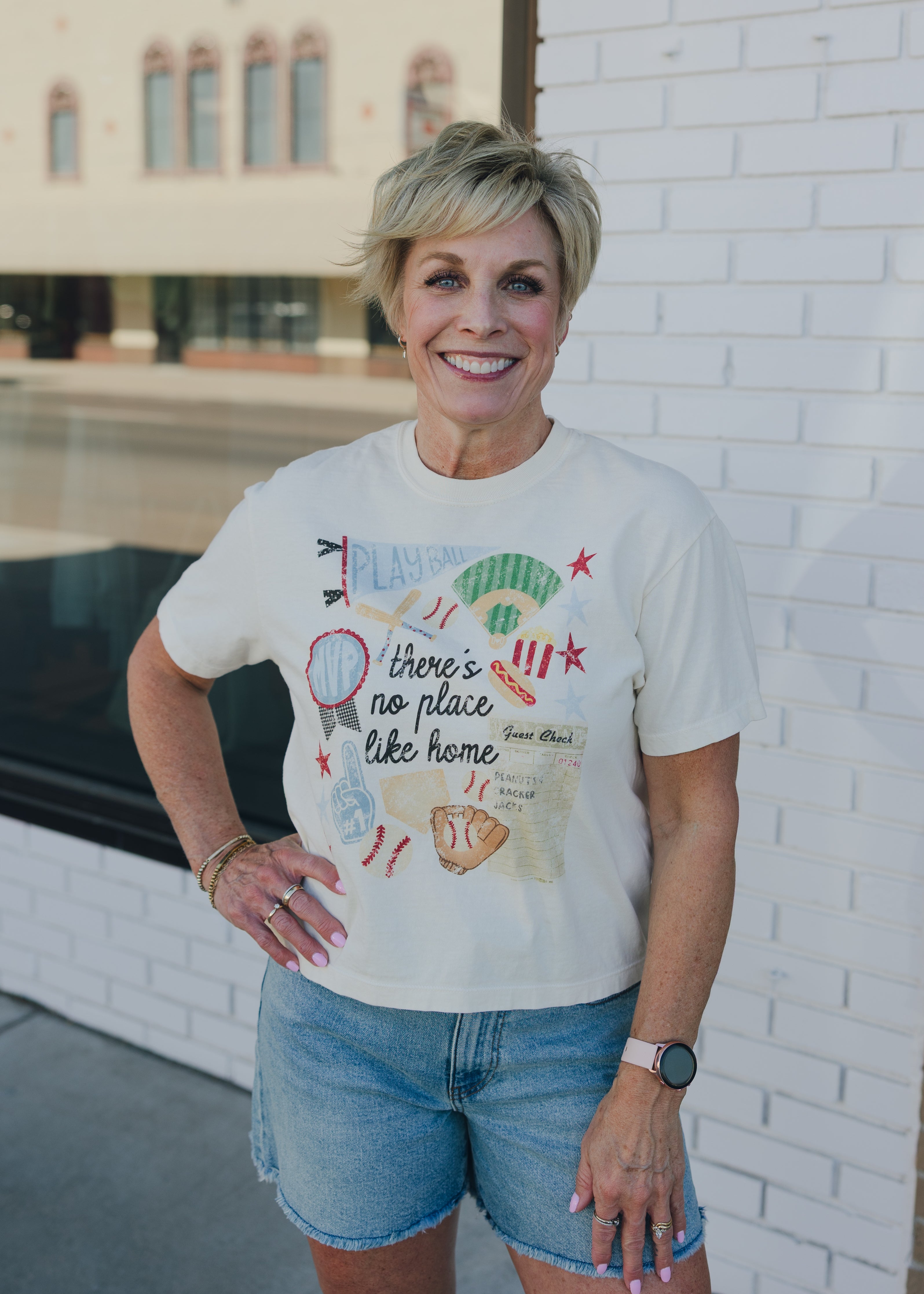 No Place Like Home Baseball Crop Graphic