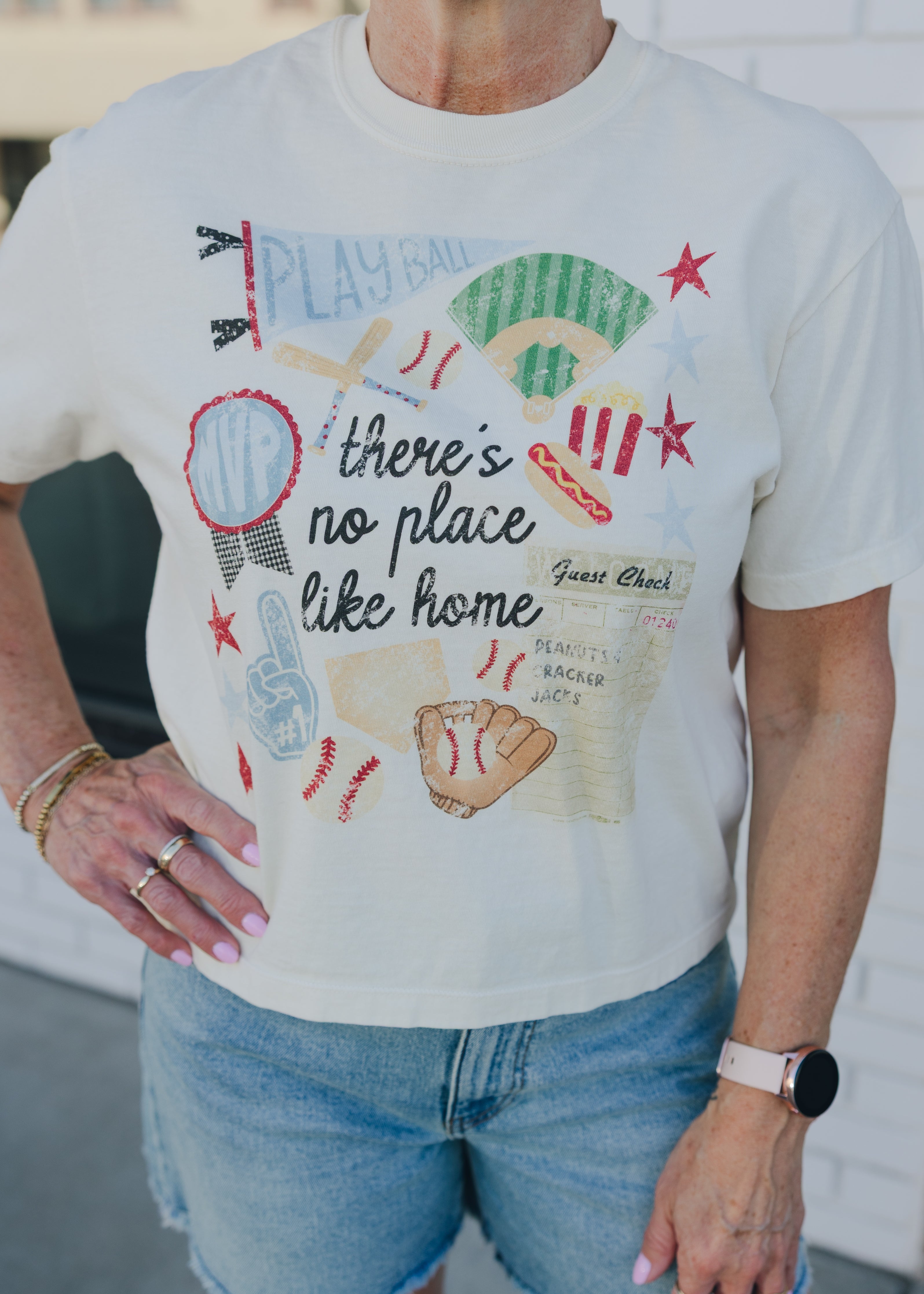 No Place Like Home Baseball Crop Graphic