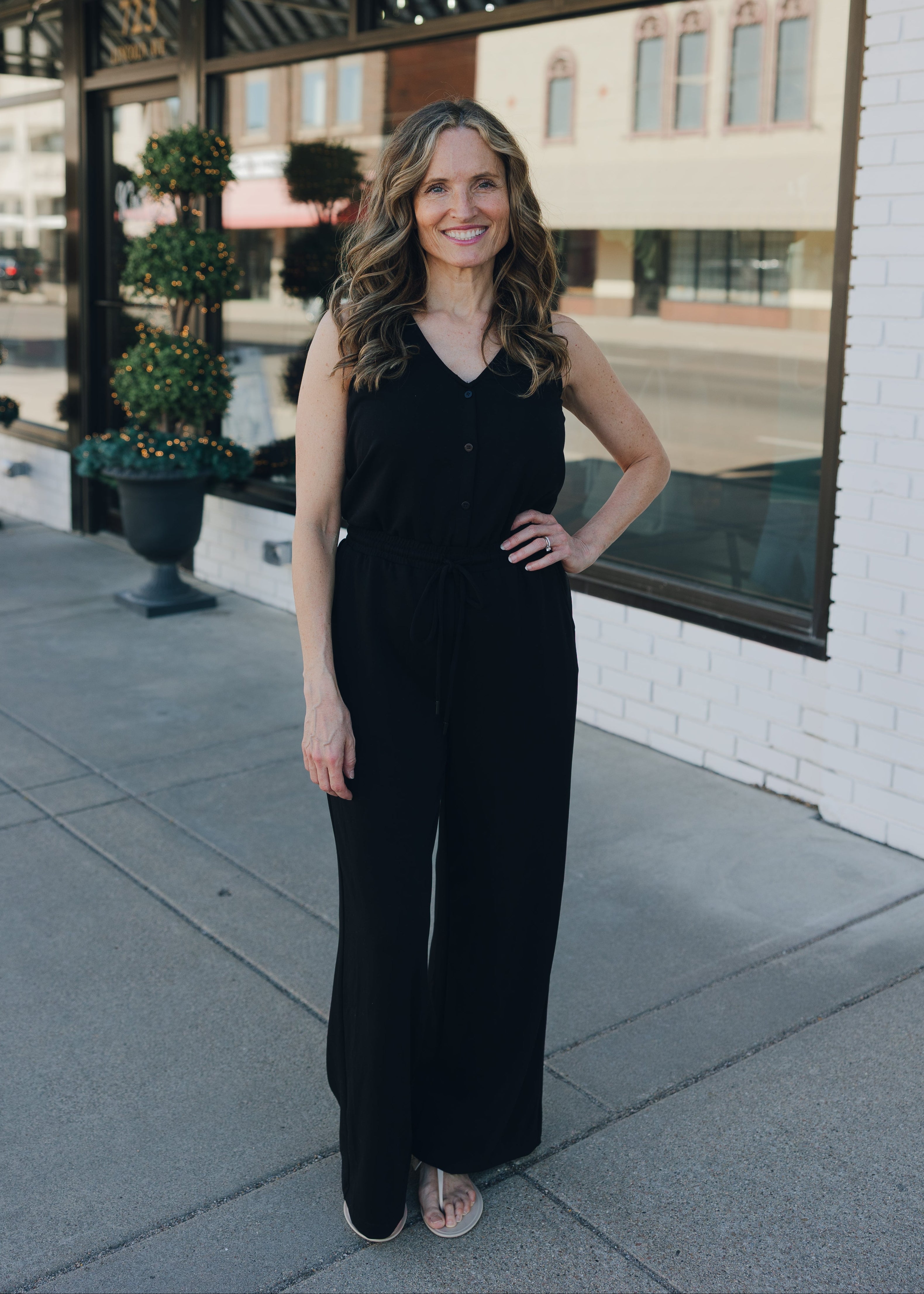 Modal Knit Sleeveless Jumpsuit