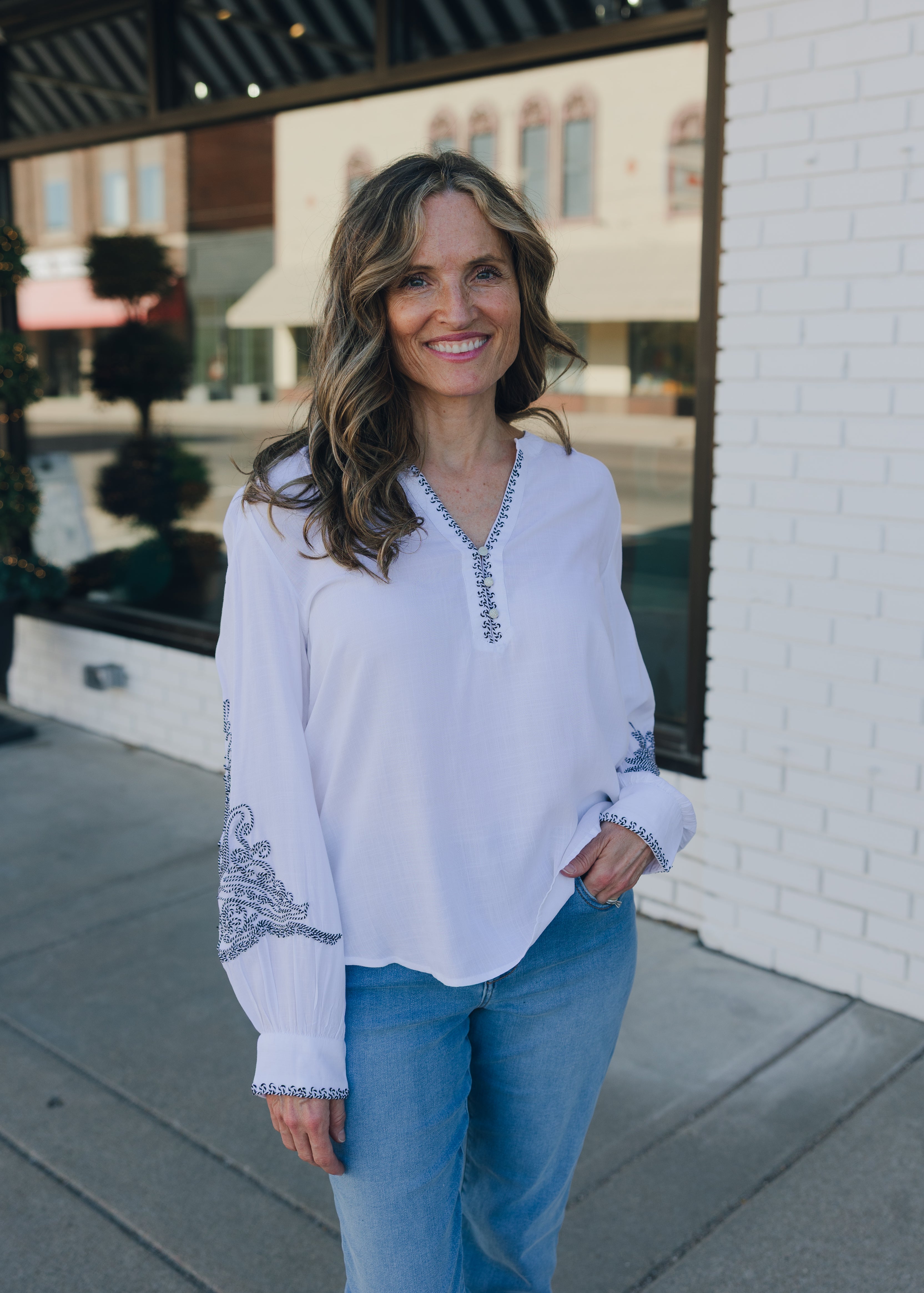 Tribal Blouse W/ Embroidery Detail