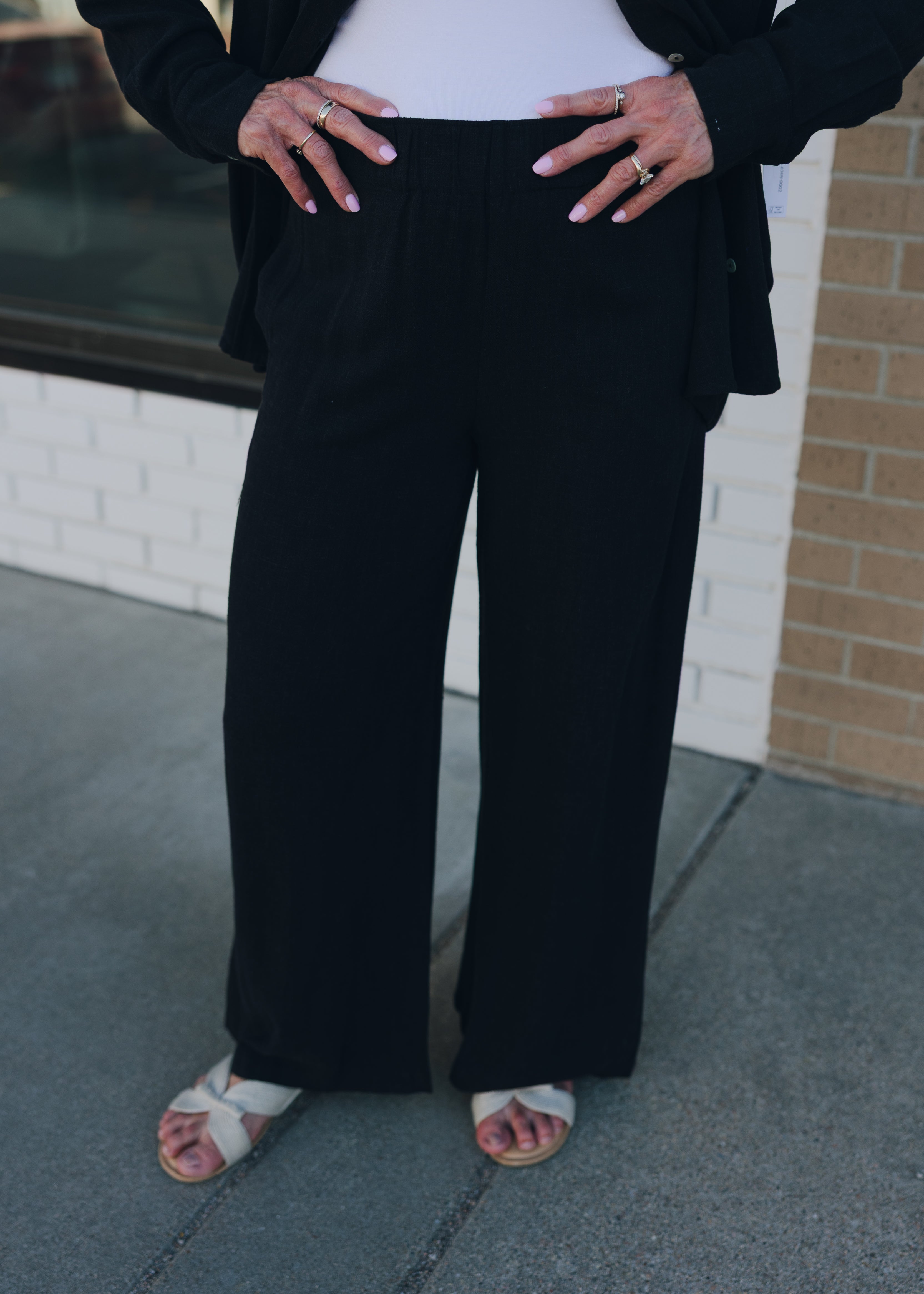 Tribal Pull On Ankle Pant W/ Front Pockets