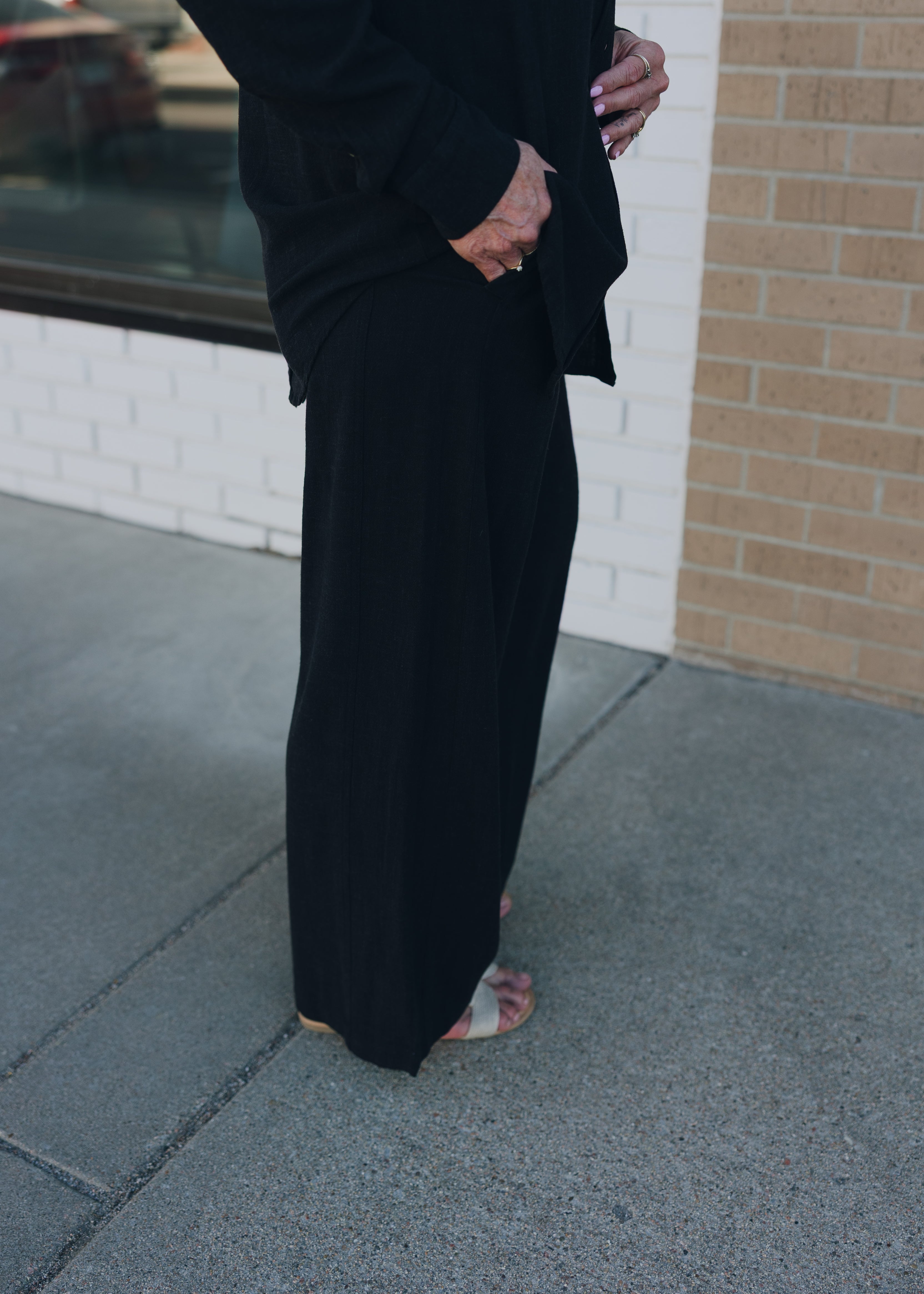 Tribal Pull On Ankle Pant W/ Front Pockets