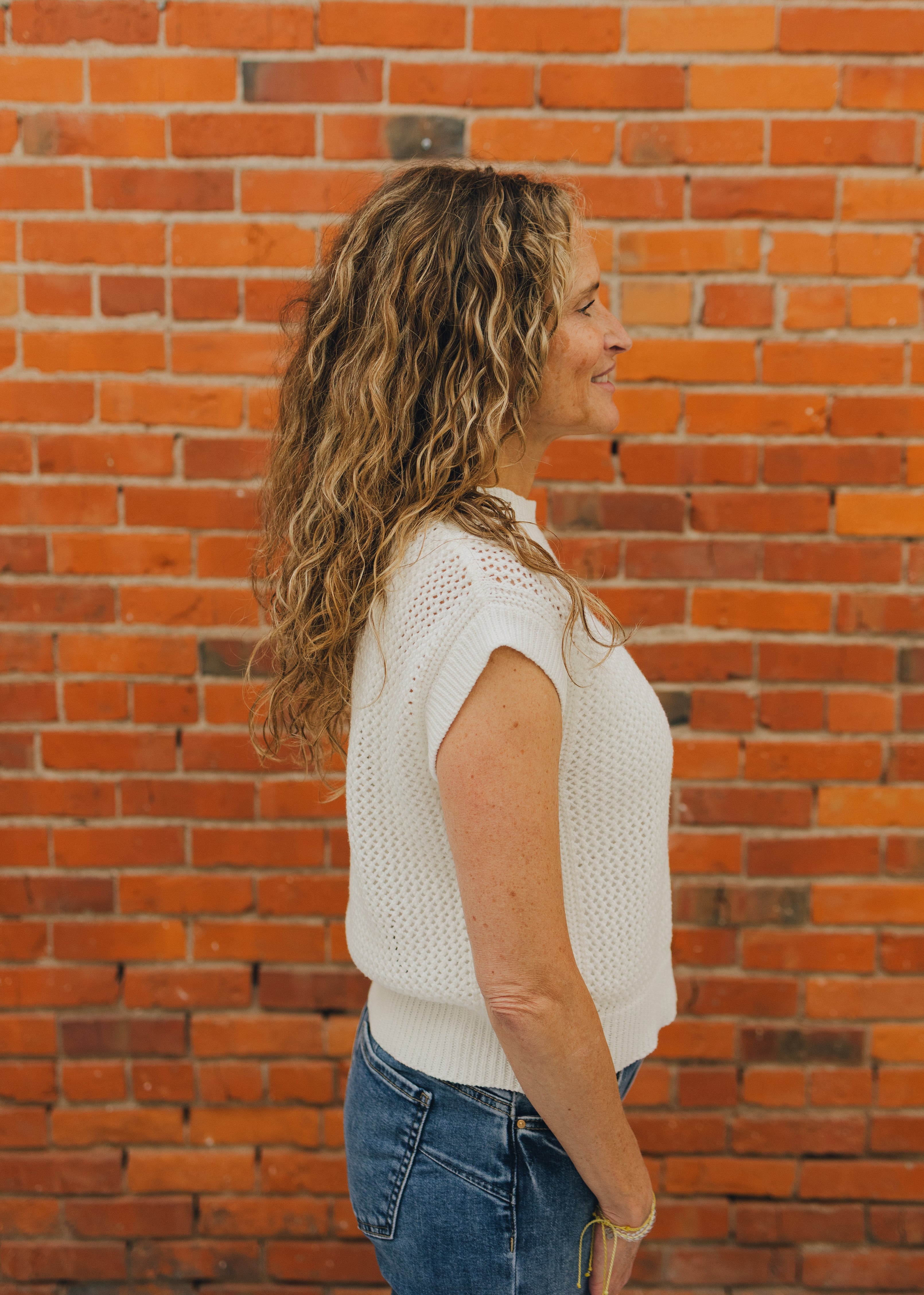 Drop Shoulder Lightweight Knit Sweater