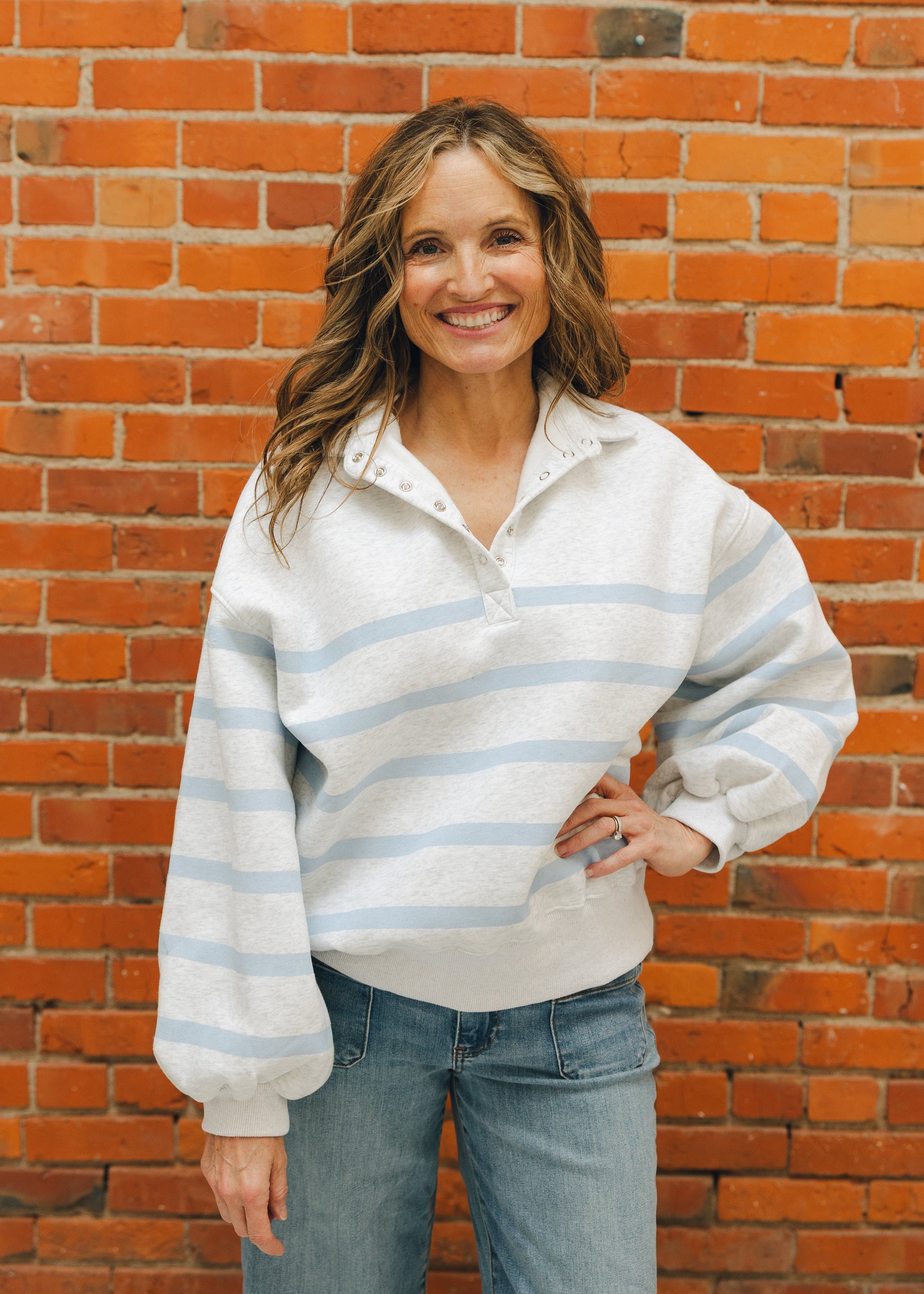 Addison Stripe Pullover