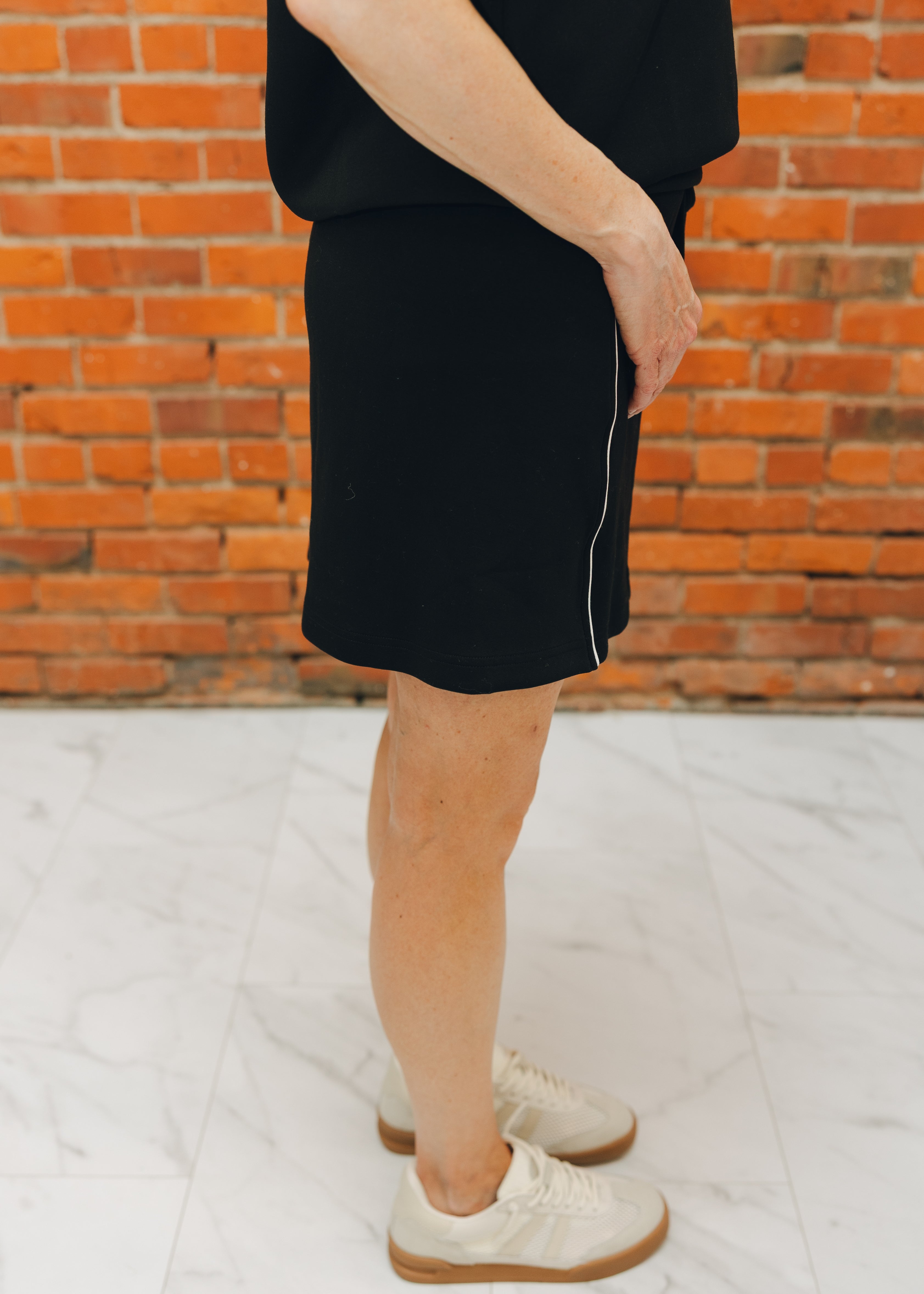 Modal Poly Span Piping Skort
