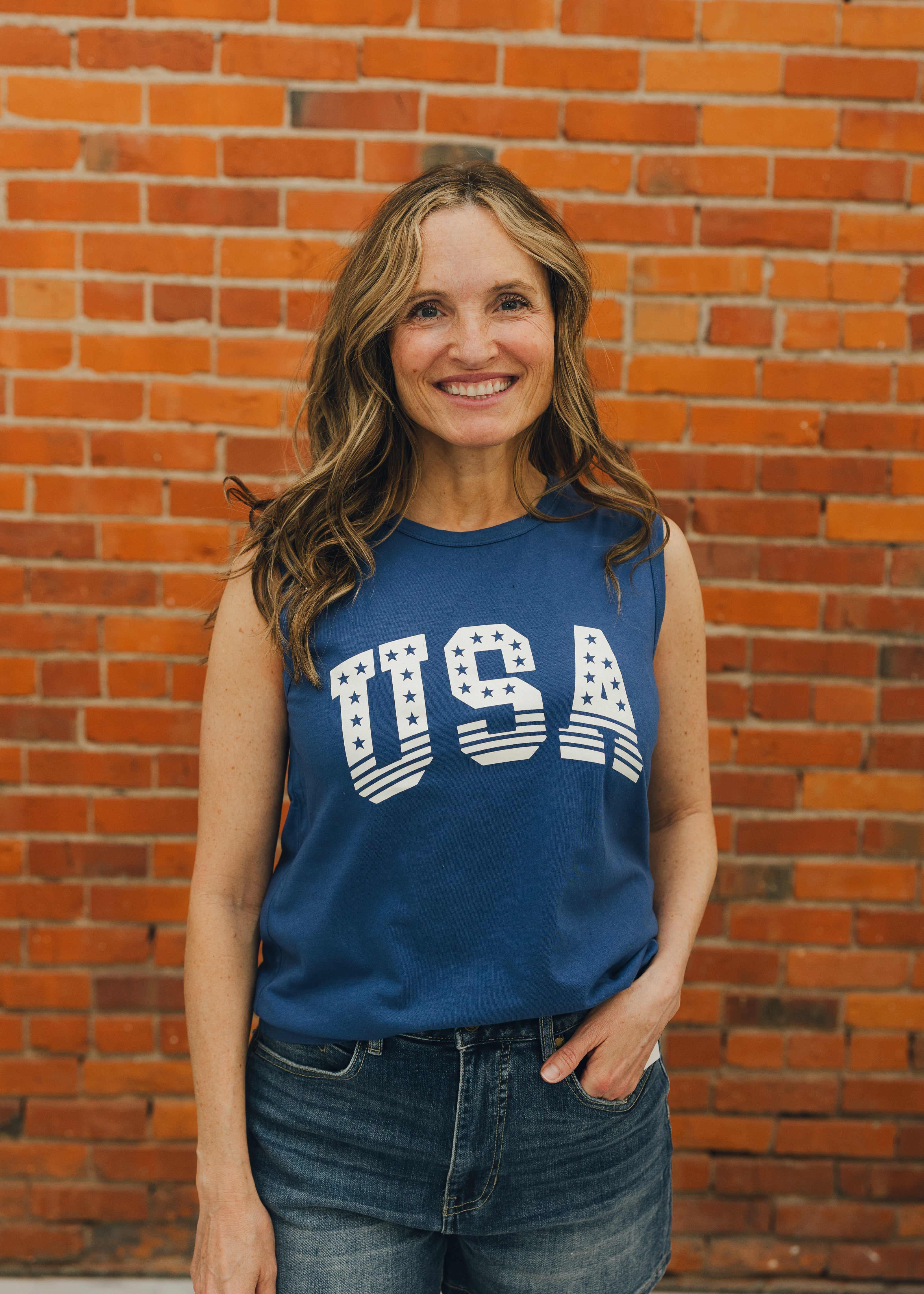 Z Supply Stars and Stripes Muscle Tank