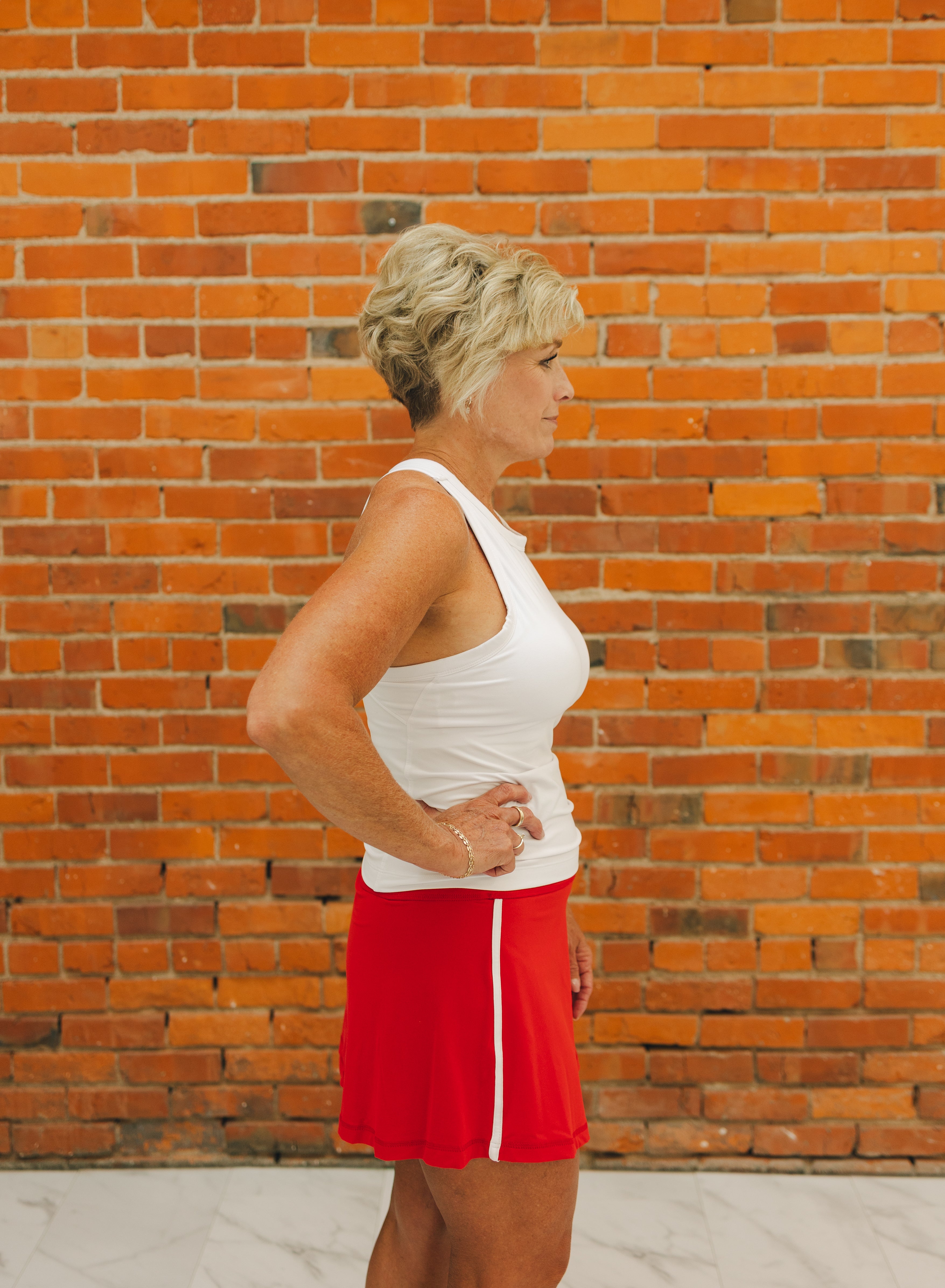 Butter Skort - Red/White